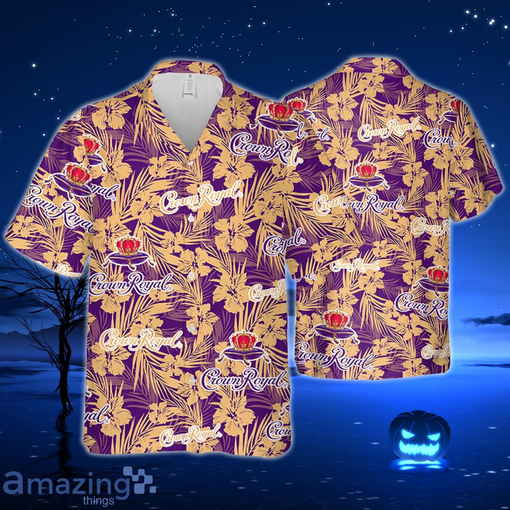 Crown Royal Whiskey Hawaiian Tropical Flower Pattern Crown Royal Hawaiian Shirt For Men And Women Product Photo 1 Crown Royal Whiskey Hawaiian Tropical Flower Pattern Crown Royal Hawaiian Shirt For Men And Women Product Photo 1