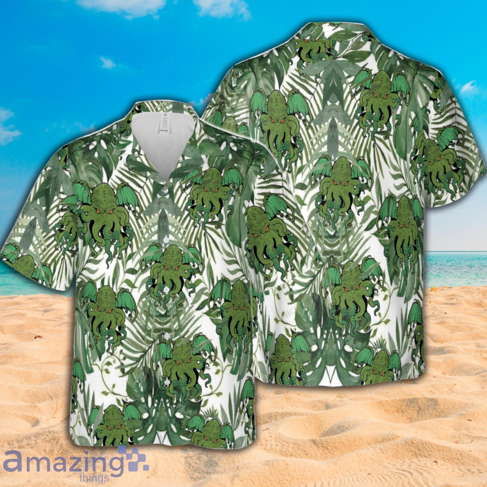 Cthulhu Tropical Short Sleeve Hawaiian Shirt Product Photo 1