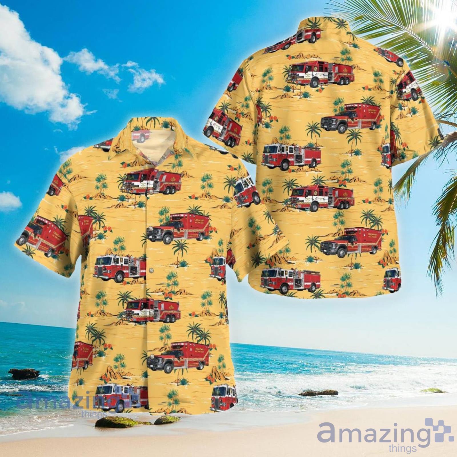 Cumberland Maryland Cresaptown Volunteer Fire Department Hawaiian Shirt Summer Gift For Men And Women Product Photo 1