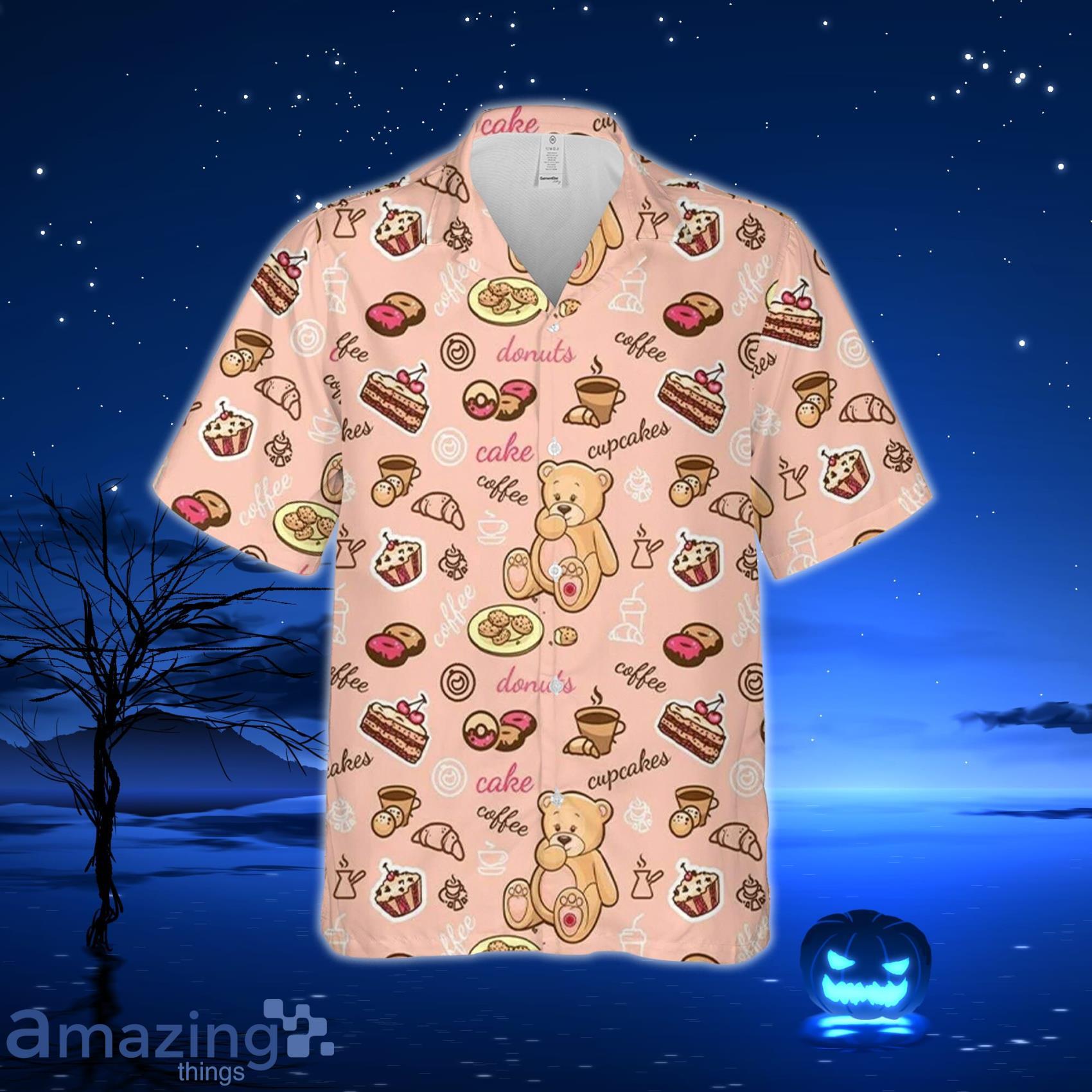 Cupcake Coffee Cake Summer Vacation Hawaiian Shirt For Men And Women image Cupcake Coffee Cake Summer Vacation Hawaiian Shirt For Men And Women Product Photo 2