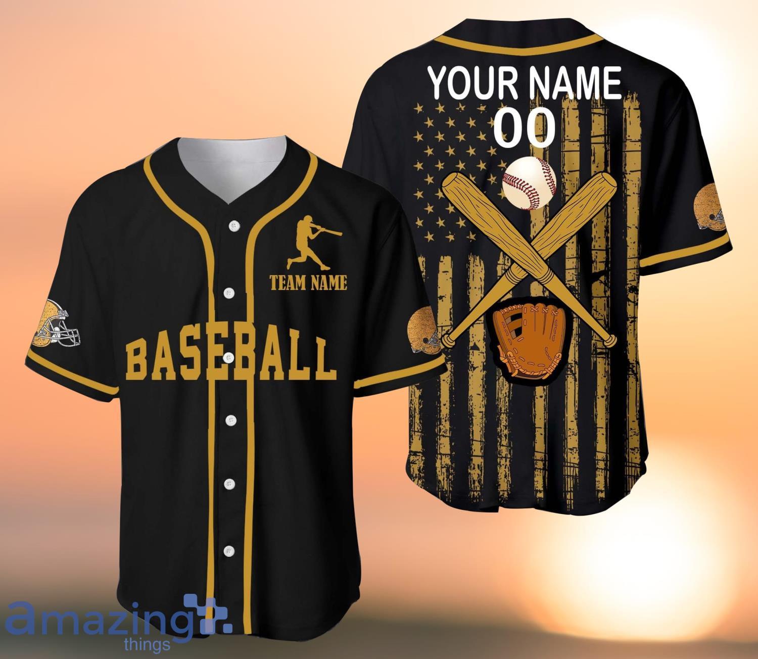  Customized Baseball Jersey with Any Name and Number