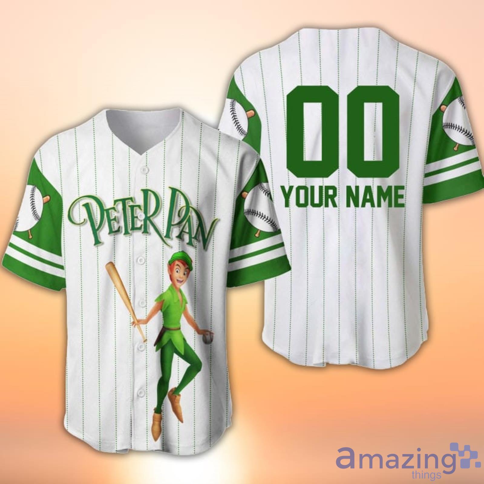 Custom Logo Name Number Neon Green Pinstripe Baseball Jersey