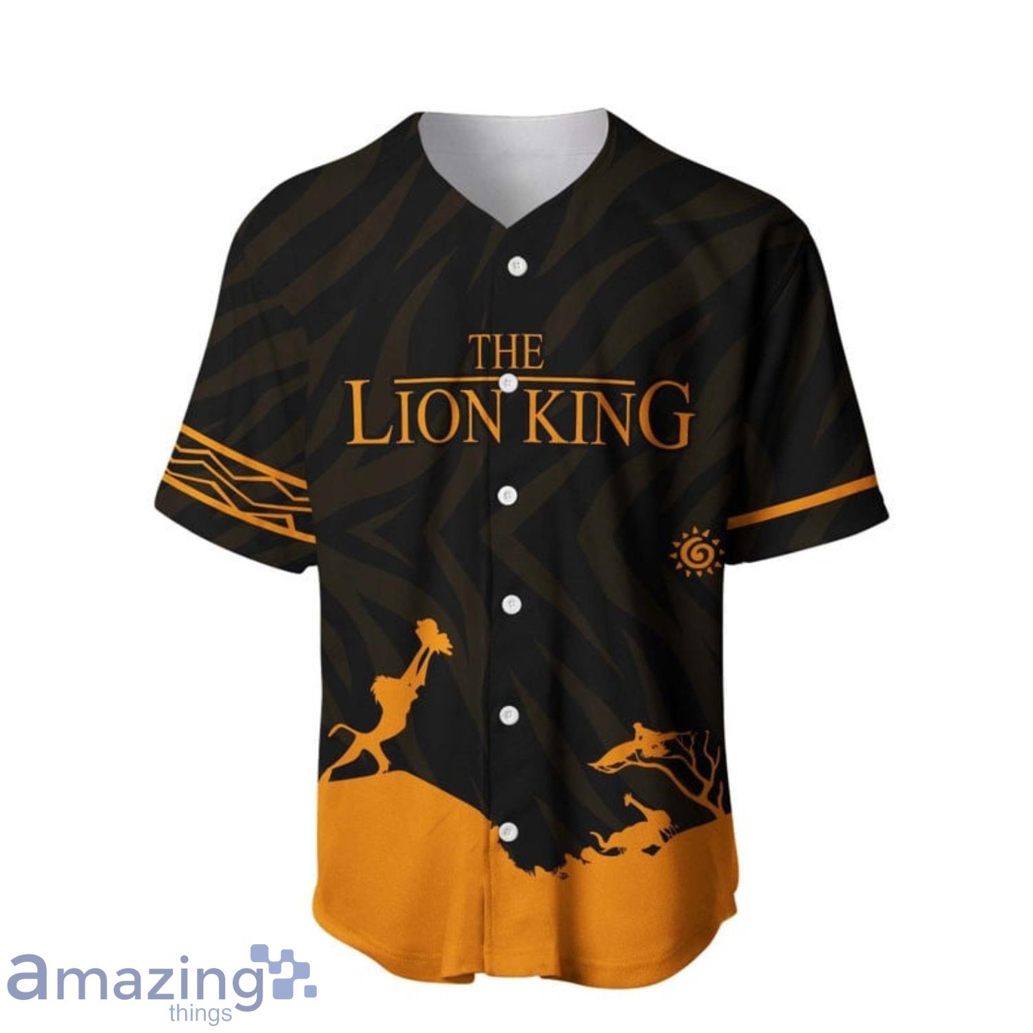 Custom Name And Number The Lion King Iconic Scene All Over Print Baseball Jersey Shirt Product Photo 1
