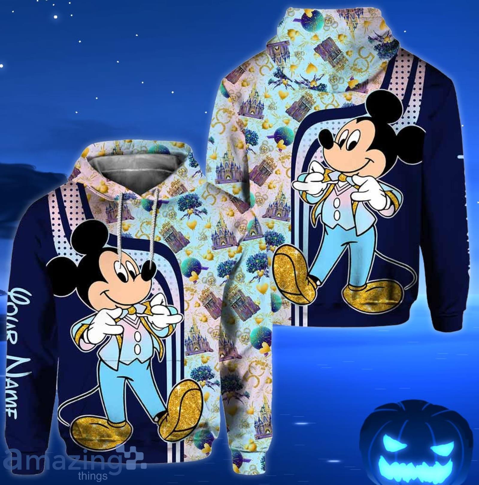 Custom Name Cute Mickey Mouse Hoodie And Leggings