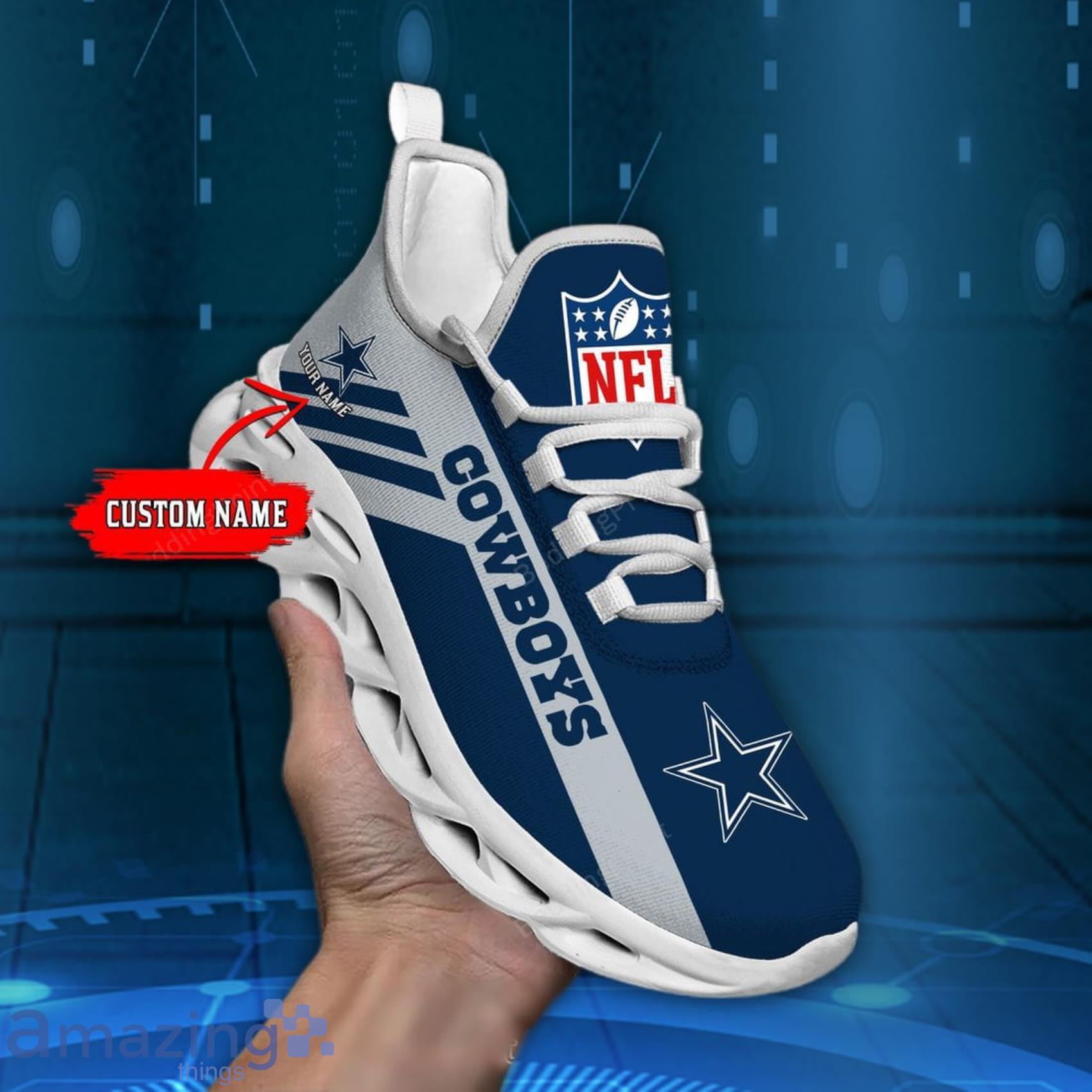 Custom Name Dallas Cowboys NFL Max Soul Shoes Sport Shoes For Fans Product Photo 1