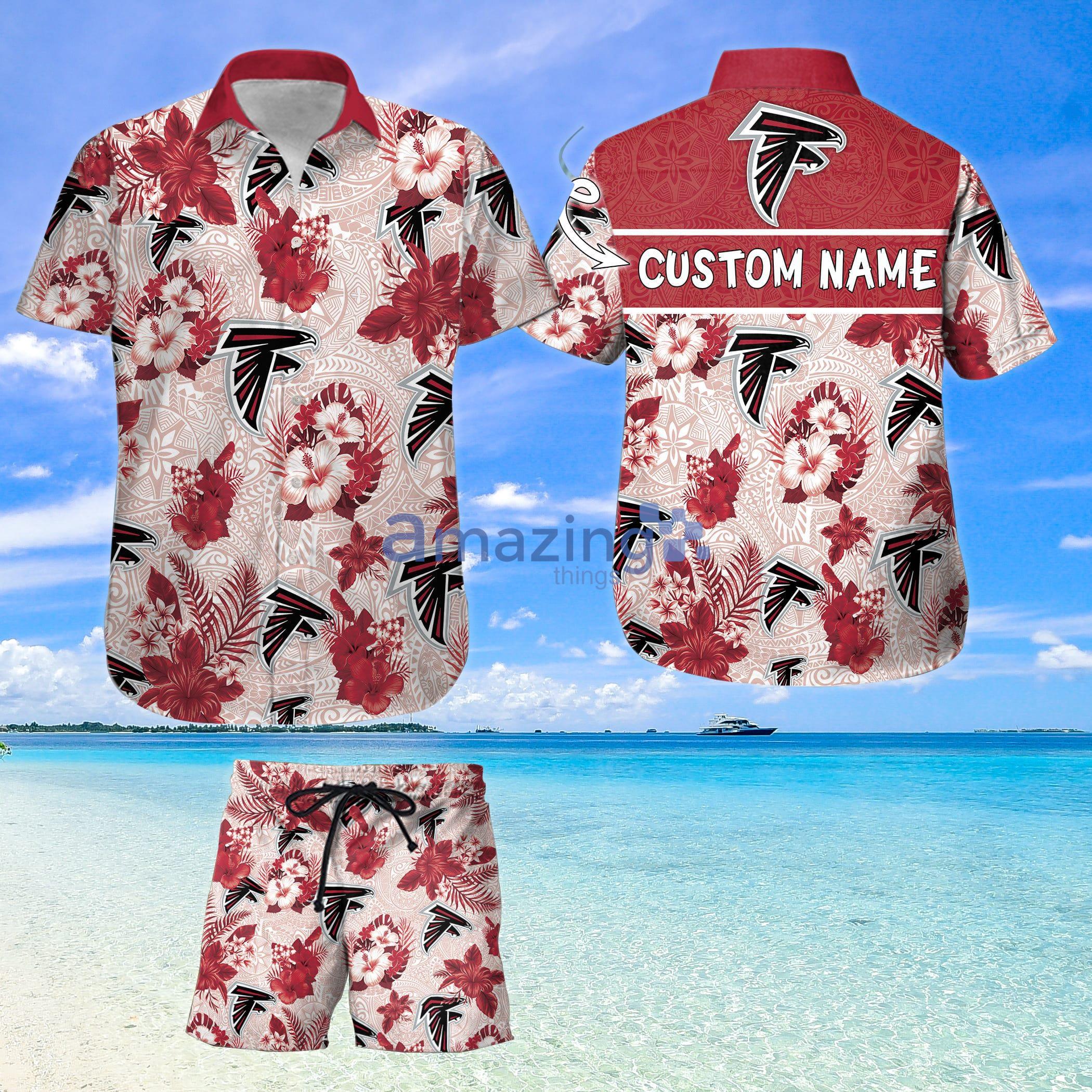 Custom Name For Fans Atlanta Falcons Hawaiian Shirt And Shorts Nfl Hawaii