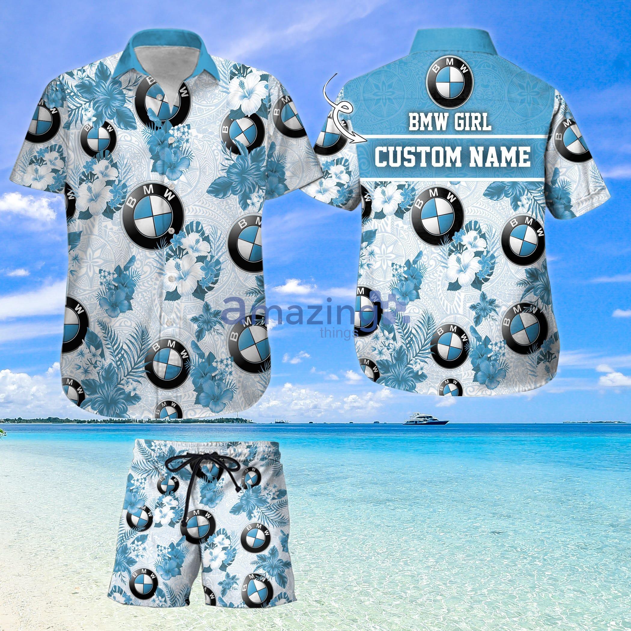 Custom Name For Fans Bmw Hawaiian Shirt And Shorts Car Hawaii Product Photo 1