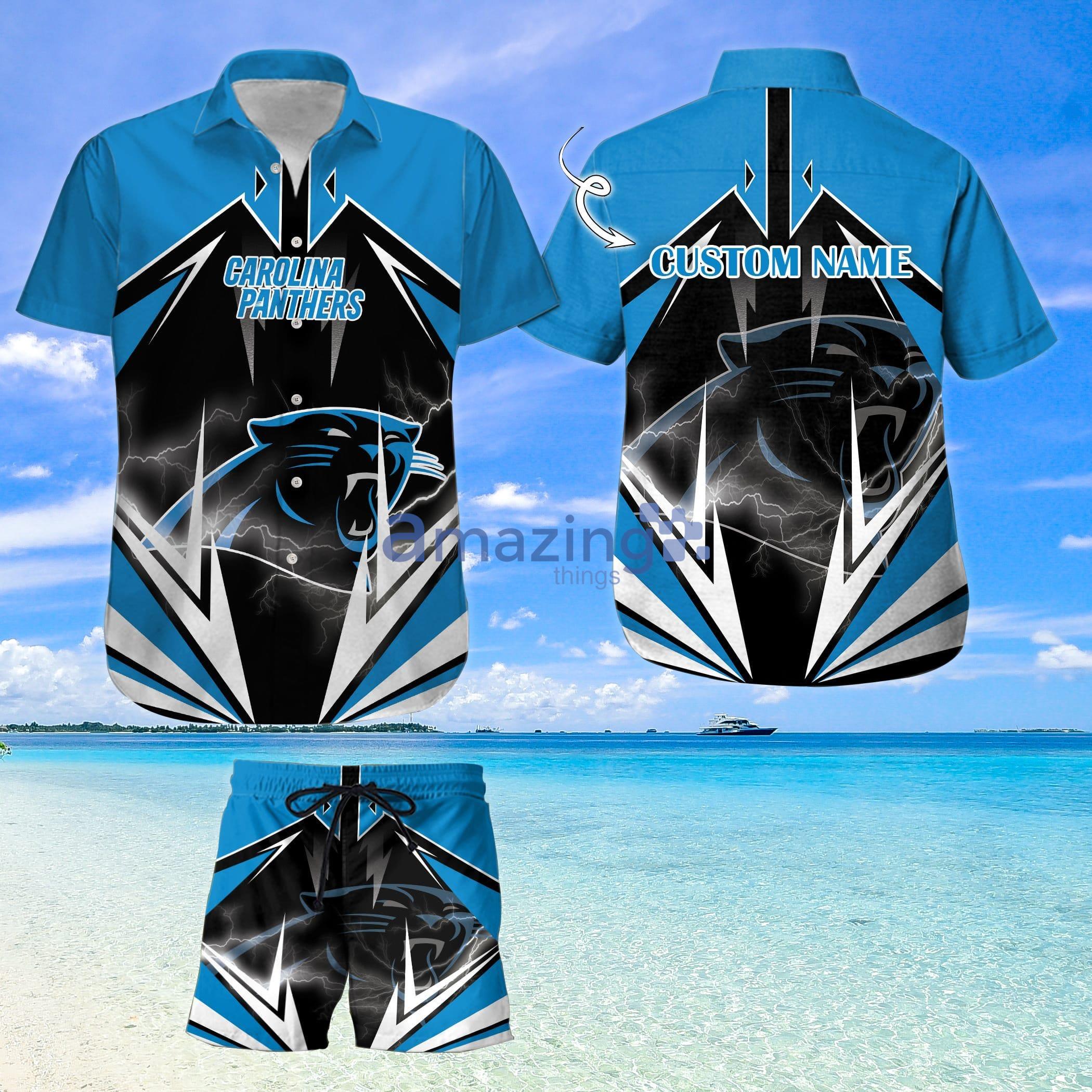 Custom Name For Fans Carolina Panthers Nfl Hawaiian Shirt And Shorts Product Photo 1 Custom Name For Fans Carolina Panthers Nfl Hawaiian Shirt And Shorts Product Photo 1