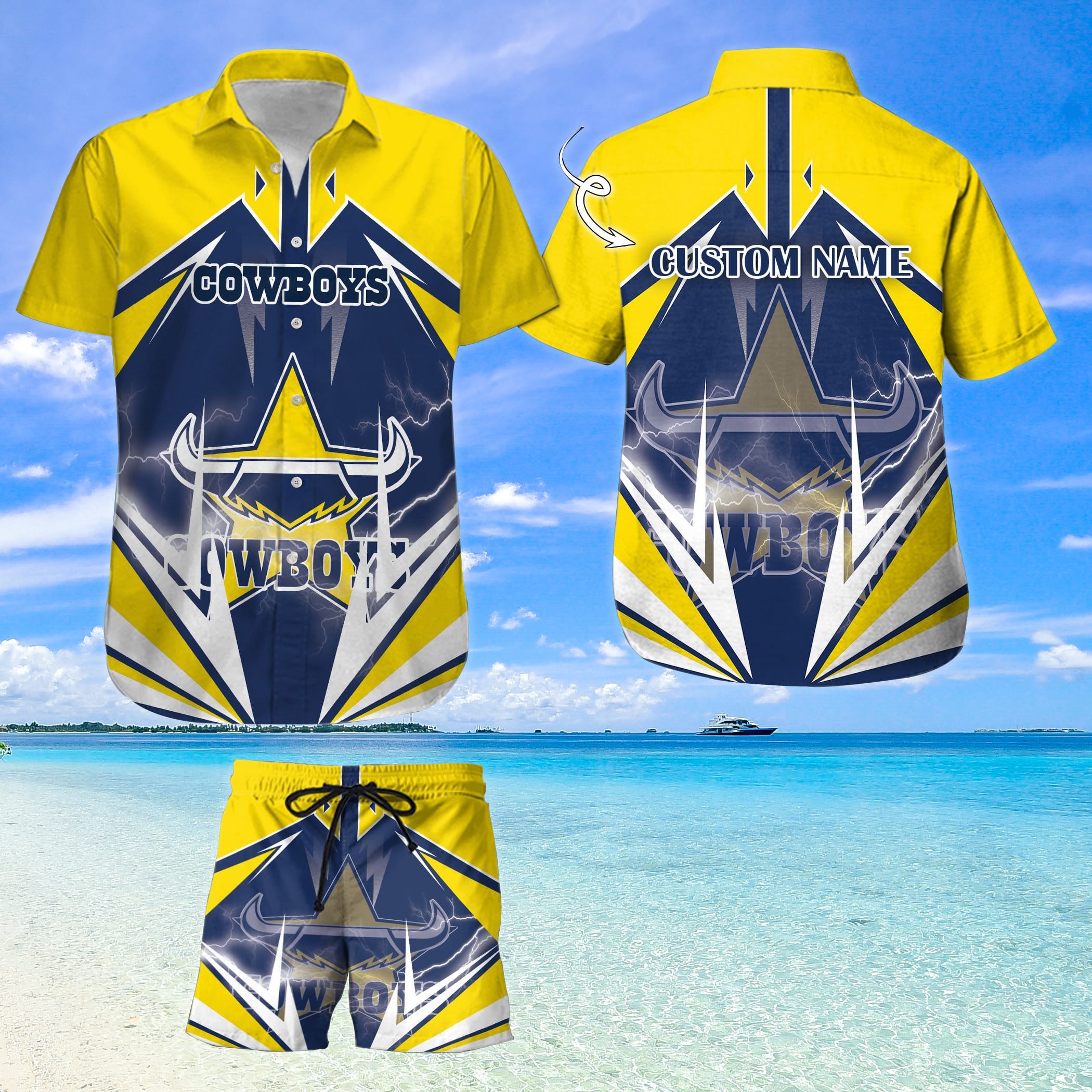 North Queensland Cowboys Supporter Shirt - Back Print