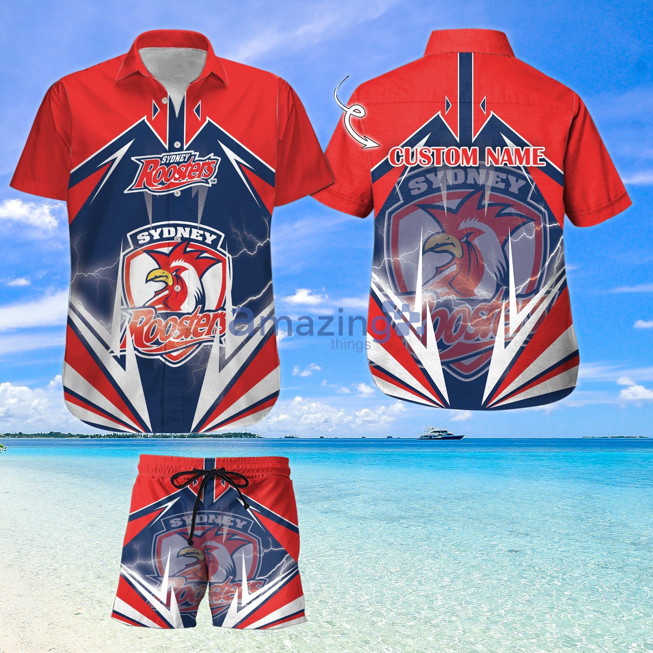 Custom Name For Fans Sydney RoostersNrl Hawaiian Shirt And Shorts