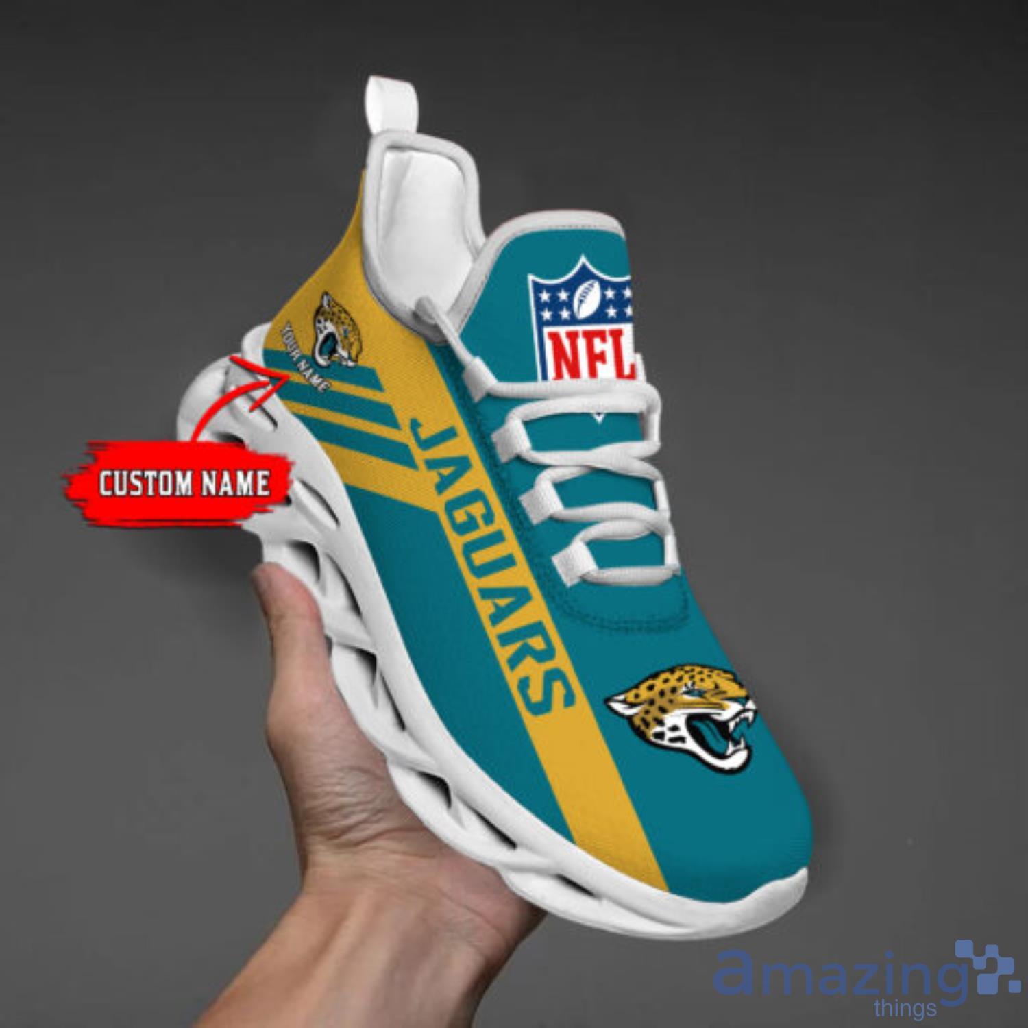 Custom Name Jacksonville Jaguars Fans Gift Max Soul Shoes Sneakers Product Photo 1