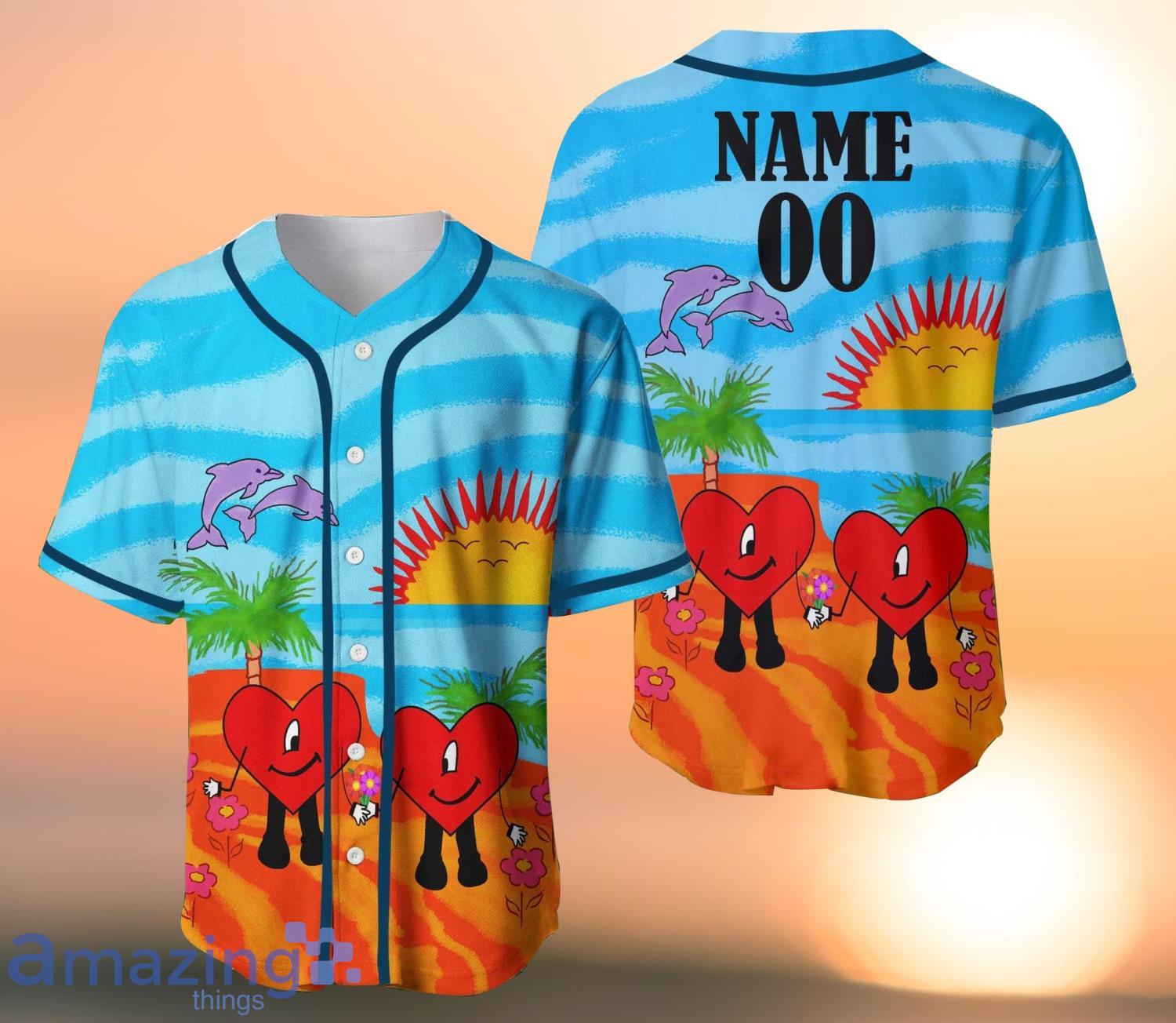 Bad Bunny Bebesota Jersey Shirt Un Vareno Sin Ti Jersey Shirt Bad Bunny  Custom Name And Number Baseball Jersey Shirt