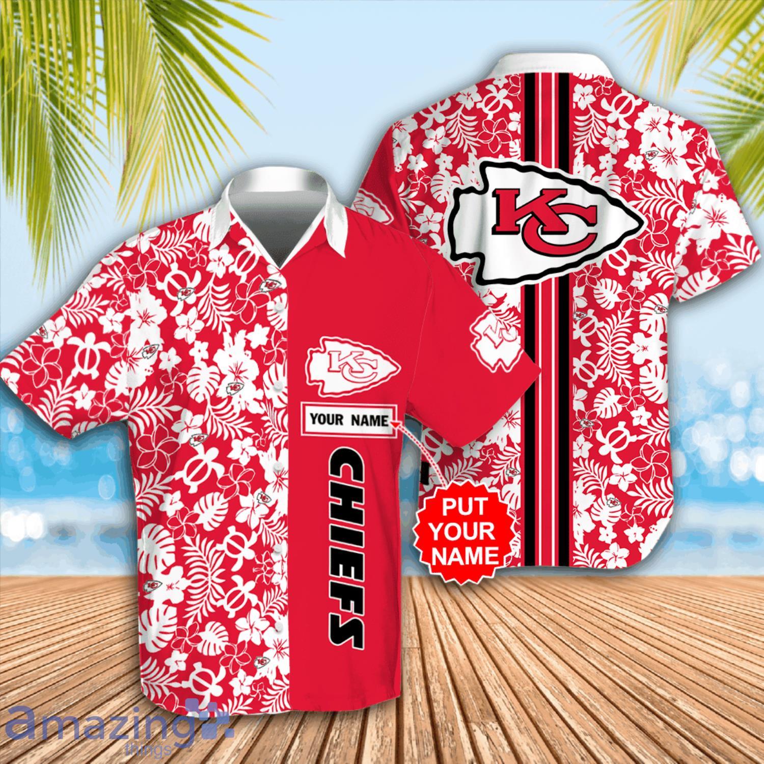 Kansas City Chiefs Floral And Turtle Hawaiian Shirt & Short