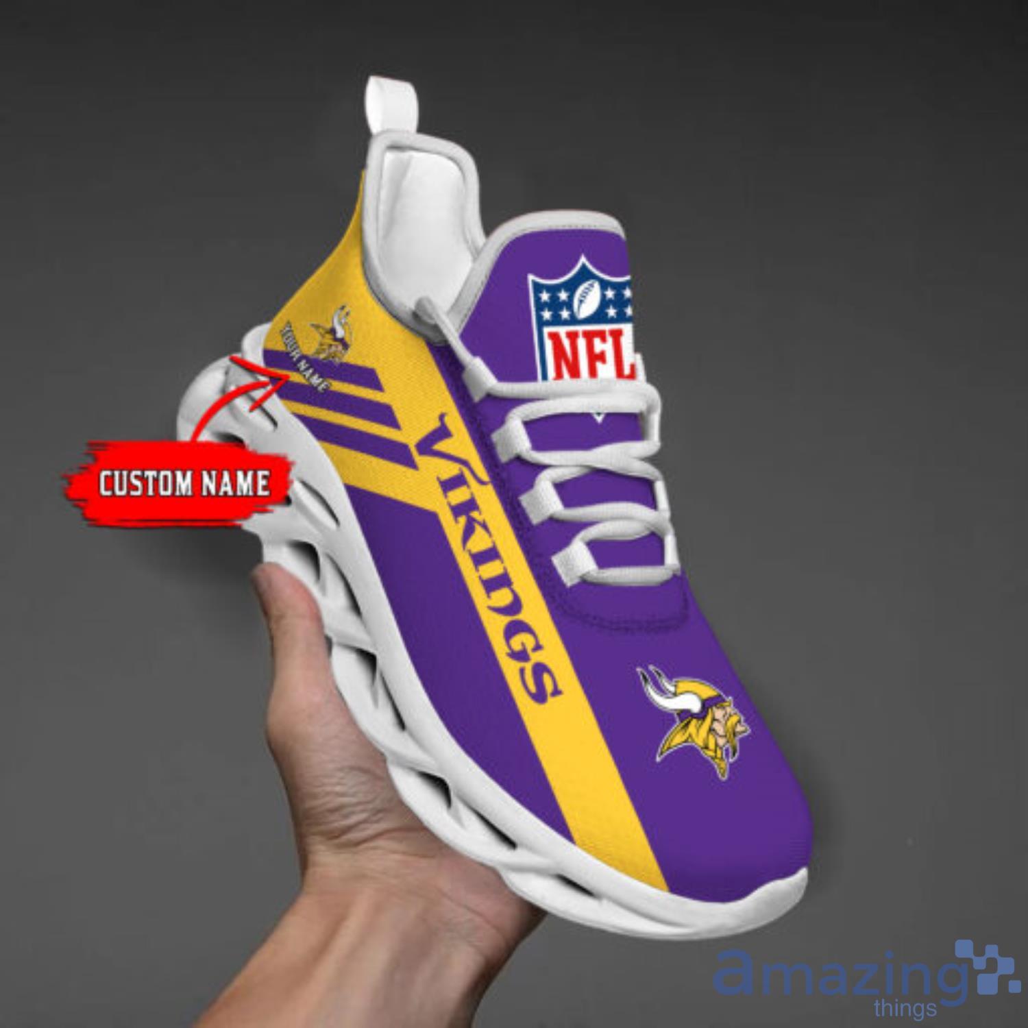 Custom Name Minnesota Vikings Fans Gift Max Soul Shoes Sneakers Product Photo 1