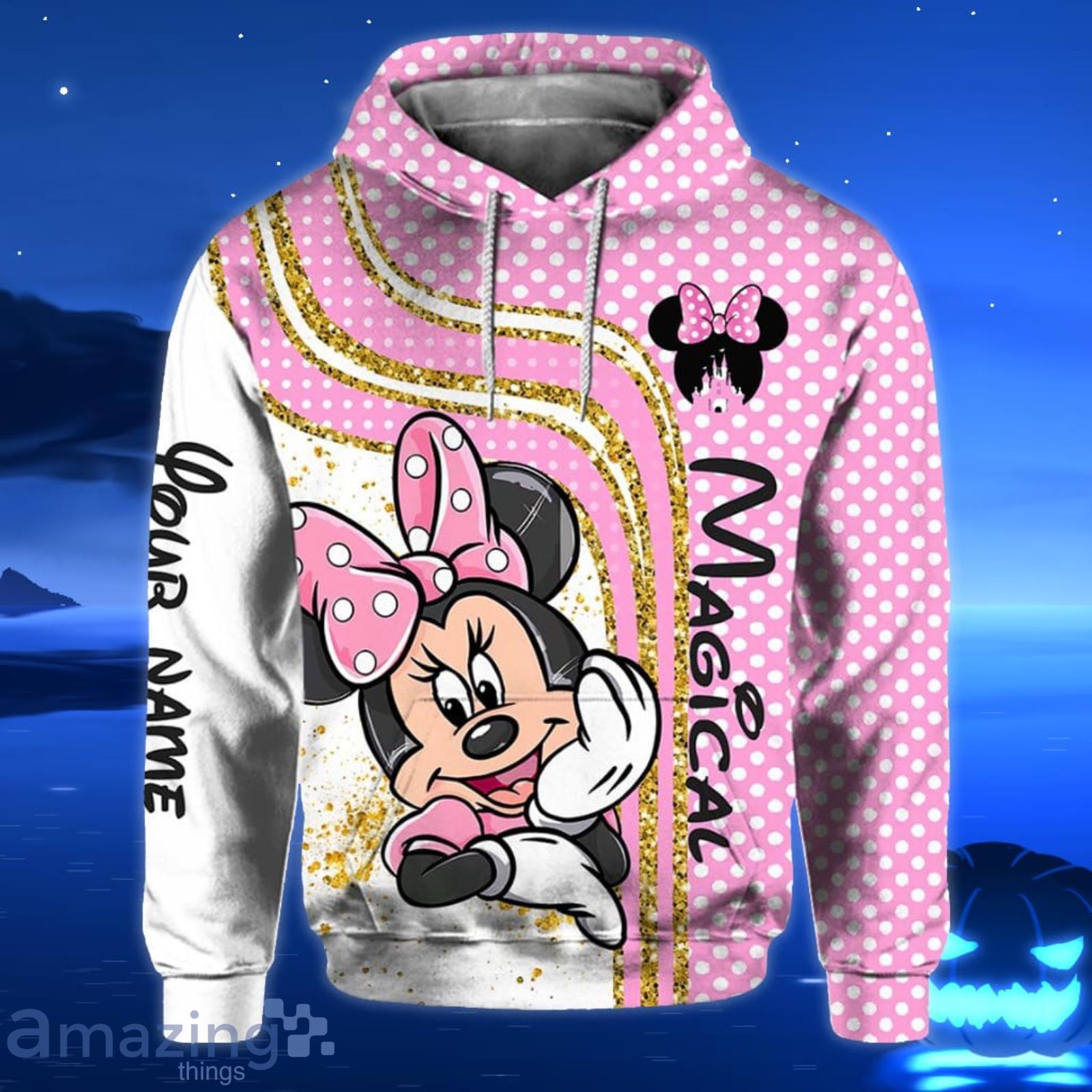 Custom Name Minnie Mouse All Over Print 3D Hoodie And Leggings Product Photo 1