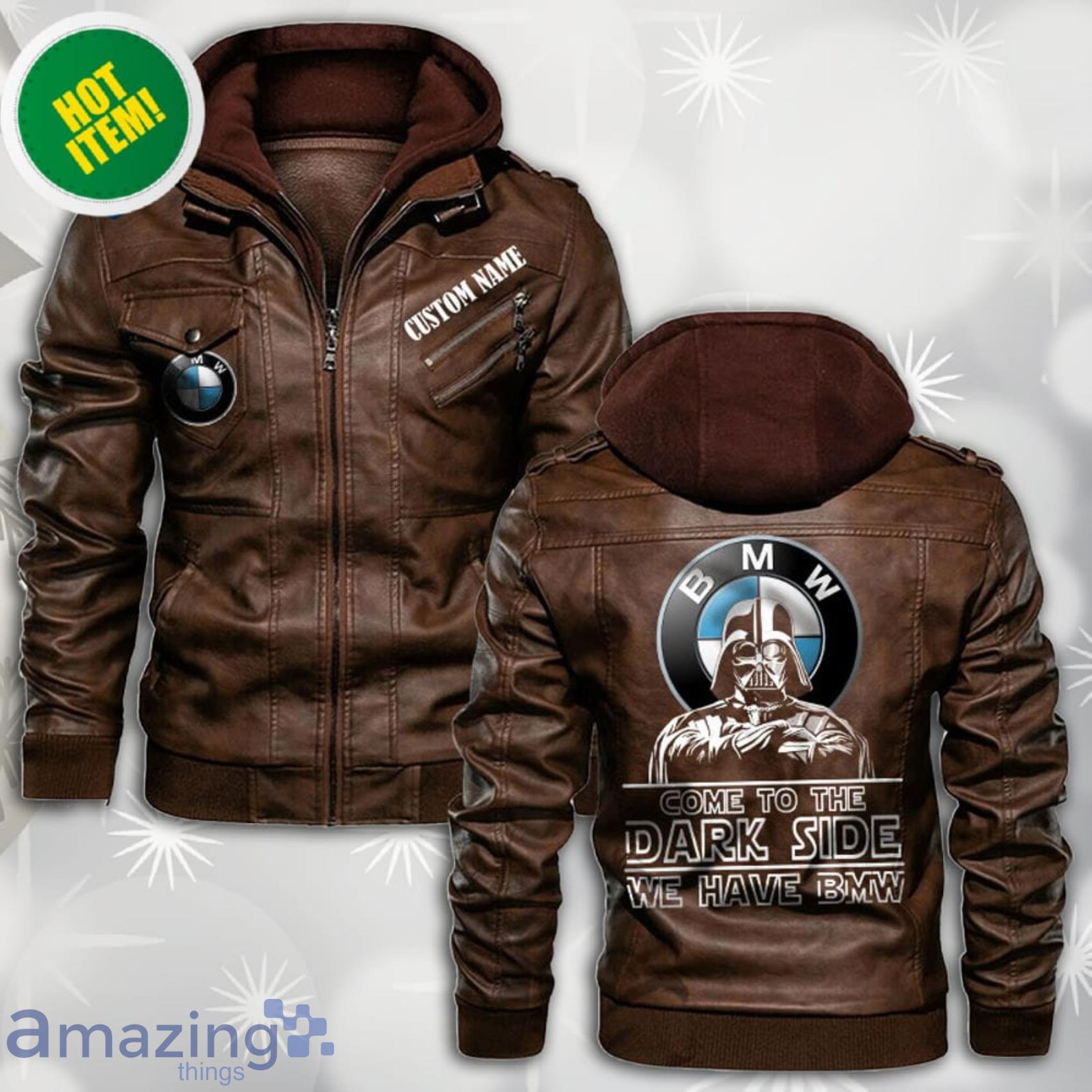 Custom Name Star Wars Come To The Dark Side BMW 2D Leather Jacket Product Photo 1