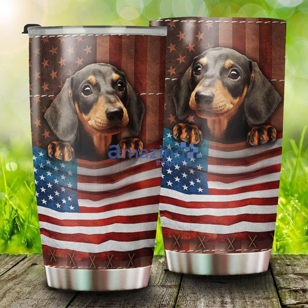 Dachshund Dog American Stainless Steel Tumbler - Dachshund Dog American Stainless Steel Tumbler