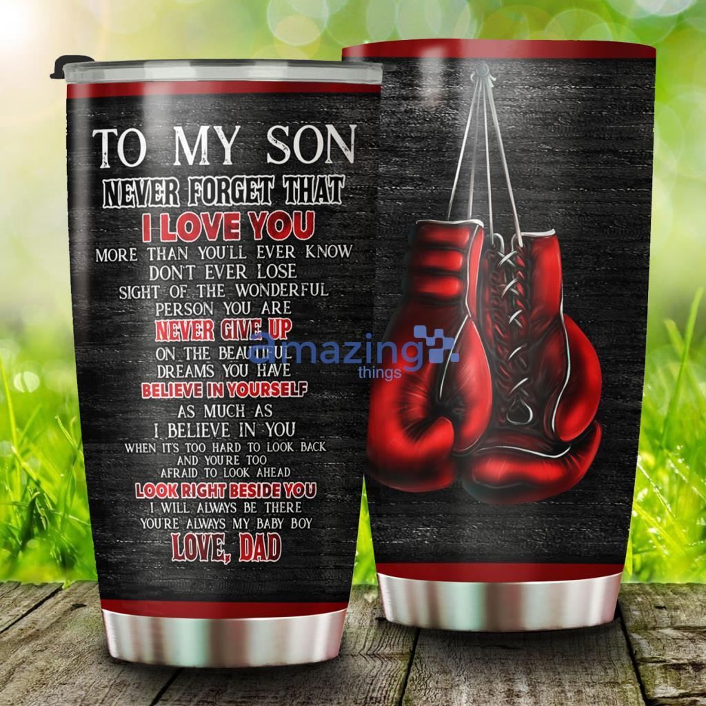 Dad To Son Boxing Stainless Steel Tumbler - Dad To Son Boxing Stainless Steel Tumbler