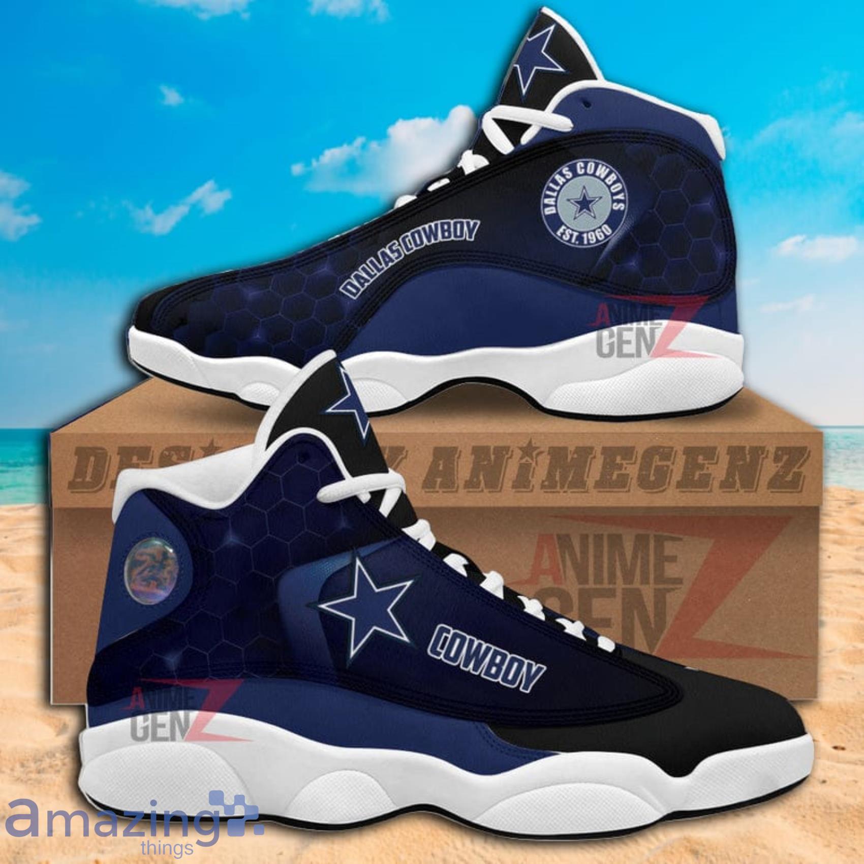 Dallas Cowboy NFL Abstract Air Jordan 13 Shoes Gift For Fans Product Photo 1