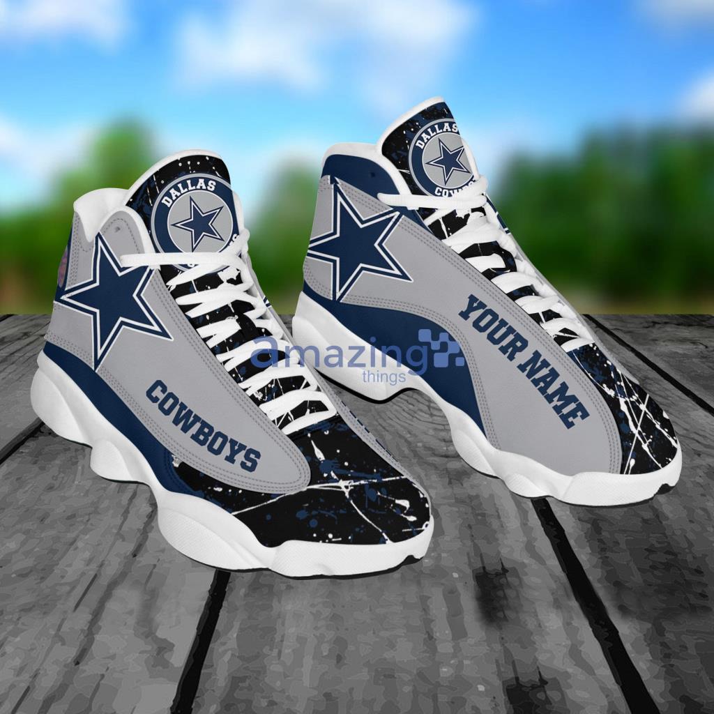 NFL Personalized Your Name Dallas Cowboys Air Jordan 13 Shoes