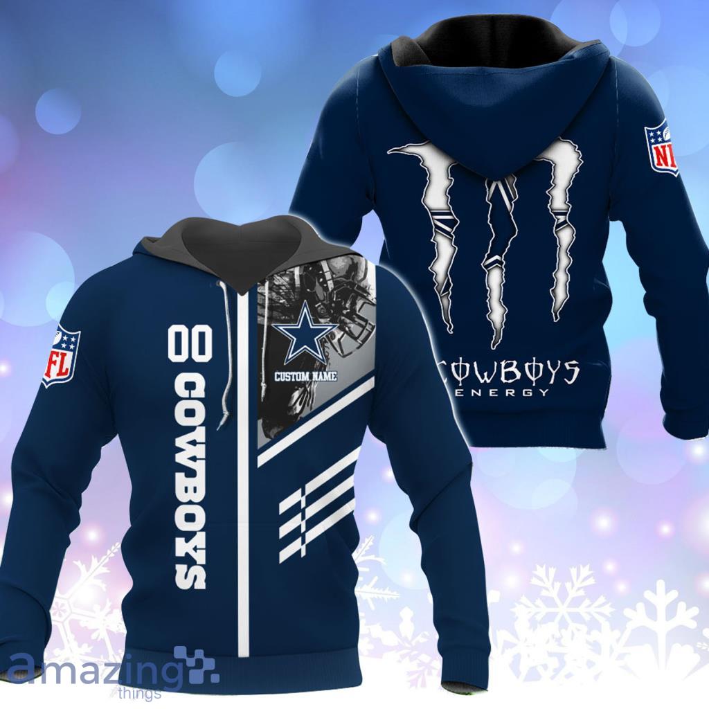 Dallas Cowboys NFL Teams Custom Name Monsters Hoodie 3D For Fans