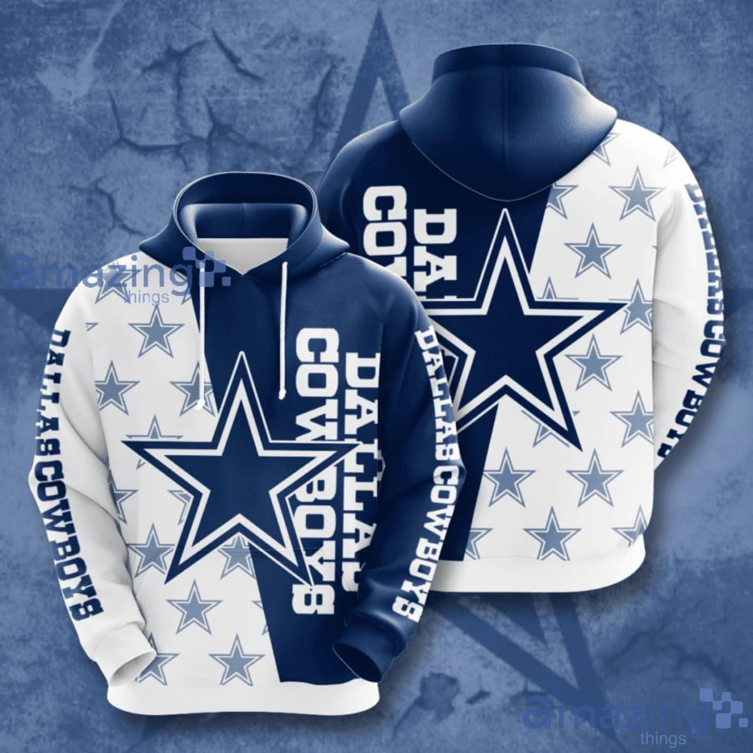 Dallas Cowboys Star All Over Print 3D Hoodie