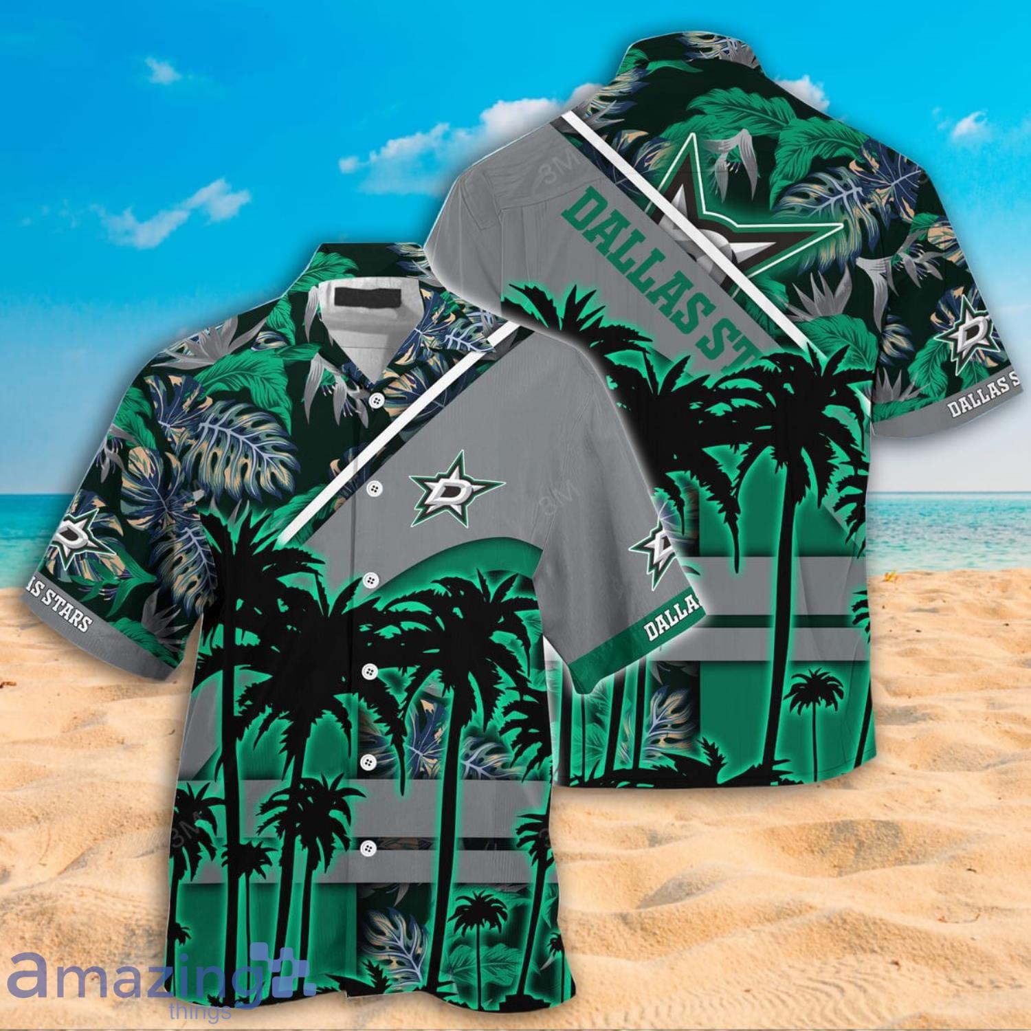 Dallas Cowboys Tropical Leave Star Pattern Hawaiian Shirt