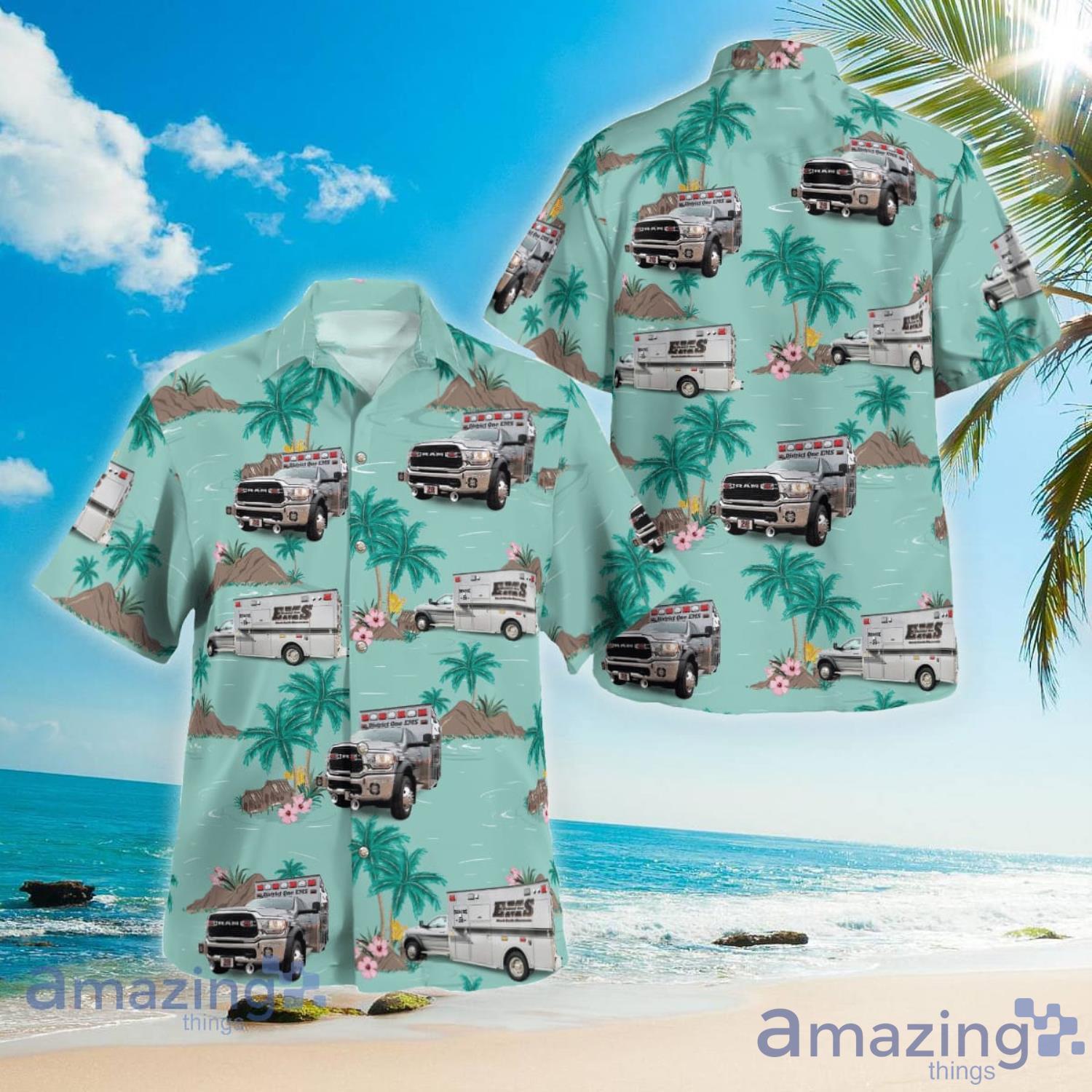 Dane County District One EMS Mazomanie Wisconsin Beach Summer Gift Hawaiian Shirt Product Photo 1