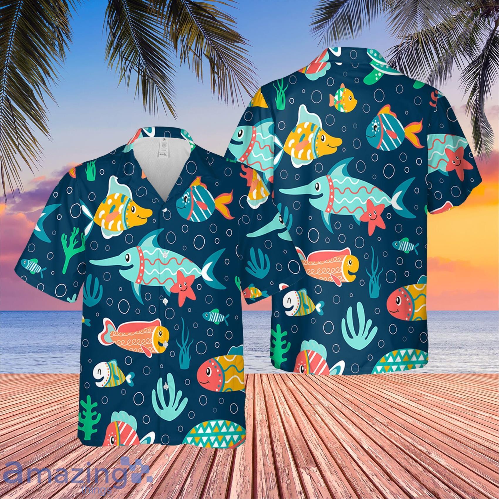 Fishing Shirts For Men Fishing American Flag Hawaiian Shirt - Limotees