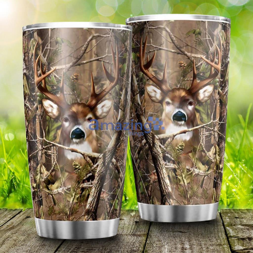 Deer Hunting Pattern One Piece Tumbler - Deer Hunting Pattern One Piece Tumbler