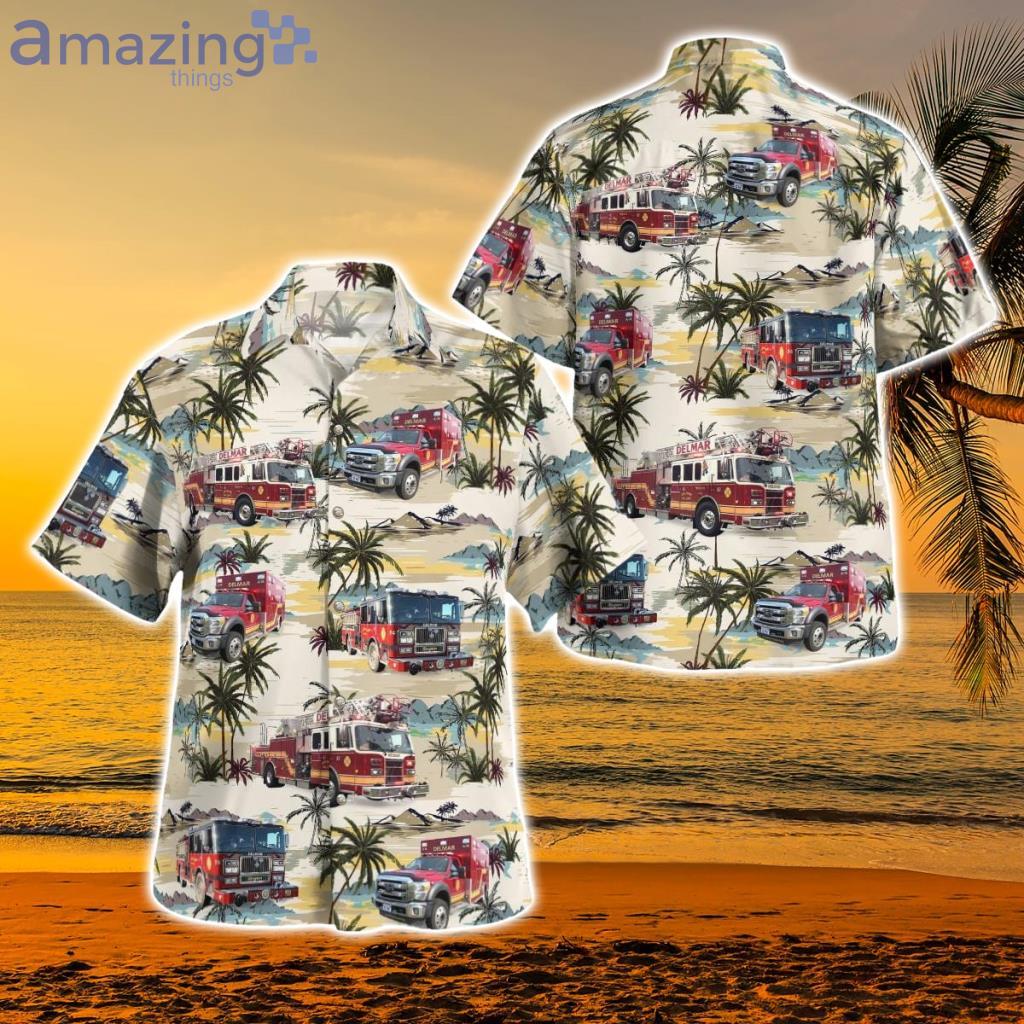 Delmar, Delaware, Delmar Fire Department Hawaiian Shirt - Delmar, Delaware, Delmar Fire Department Hawaiian Shirt DLSI1410BG10