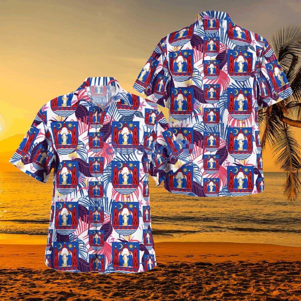Denmark, Aarhus Hawaiian Shirt - DLLU1810BC07 Denmark, Aarhus Hawaiian Shirt