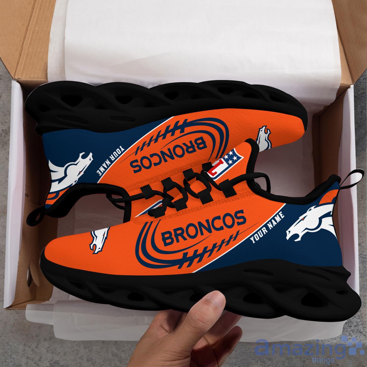 Denver Broncos Fans Gift Custom Name Max Soul Shoes Sneakers image Denver Broncos Fans Gift Custom Name Max Soul Shoes Sneakers Product Photo 4