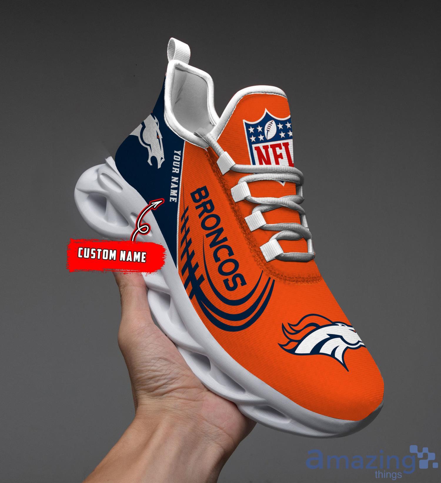 Denver Broncos Fans Gift Custom Name Max Soul Shoes Sneakers Product Photo 1