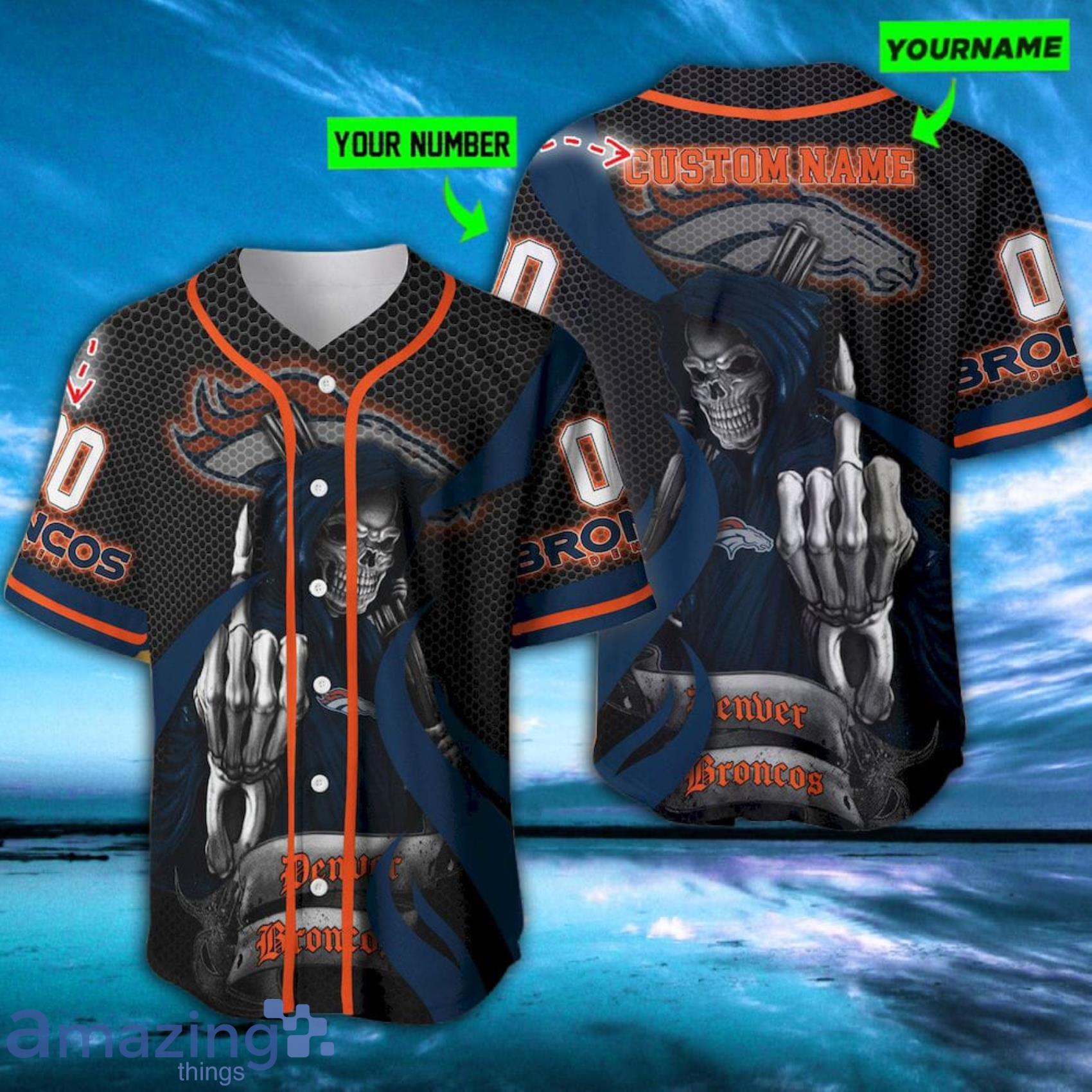 Denver Broncos Road Game Jersey - Custom - Youth