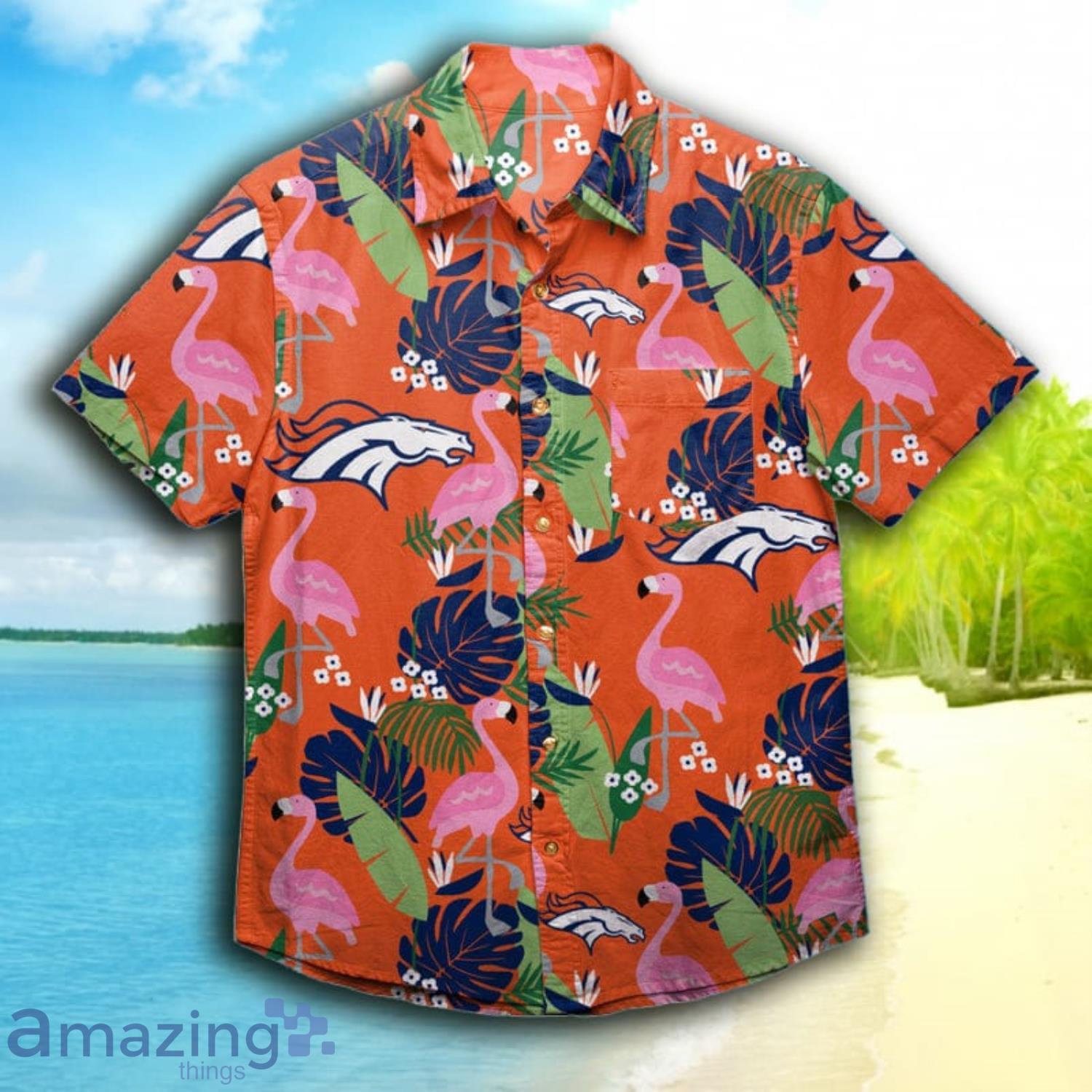 Denver Broncos NFL Flower Hawaiian Shirt Best Gift For Men And