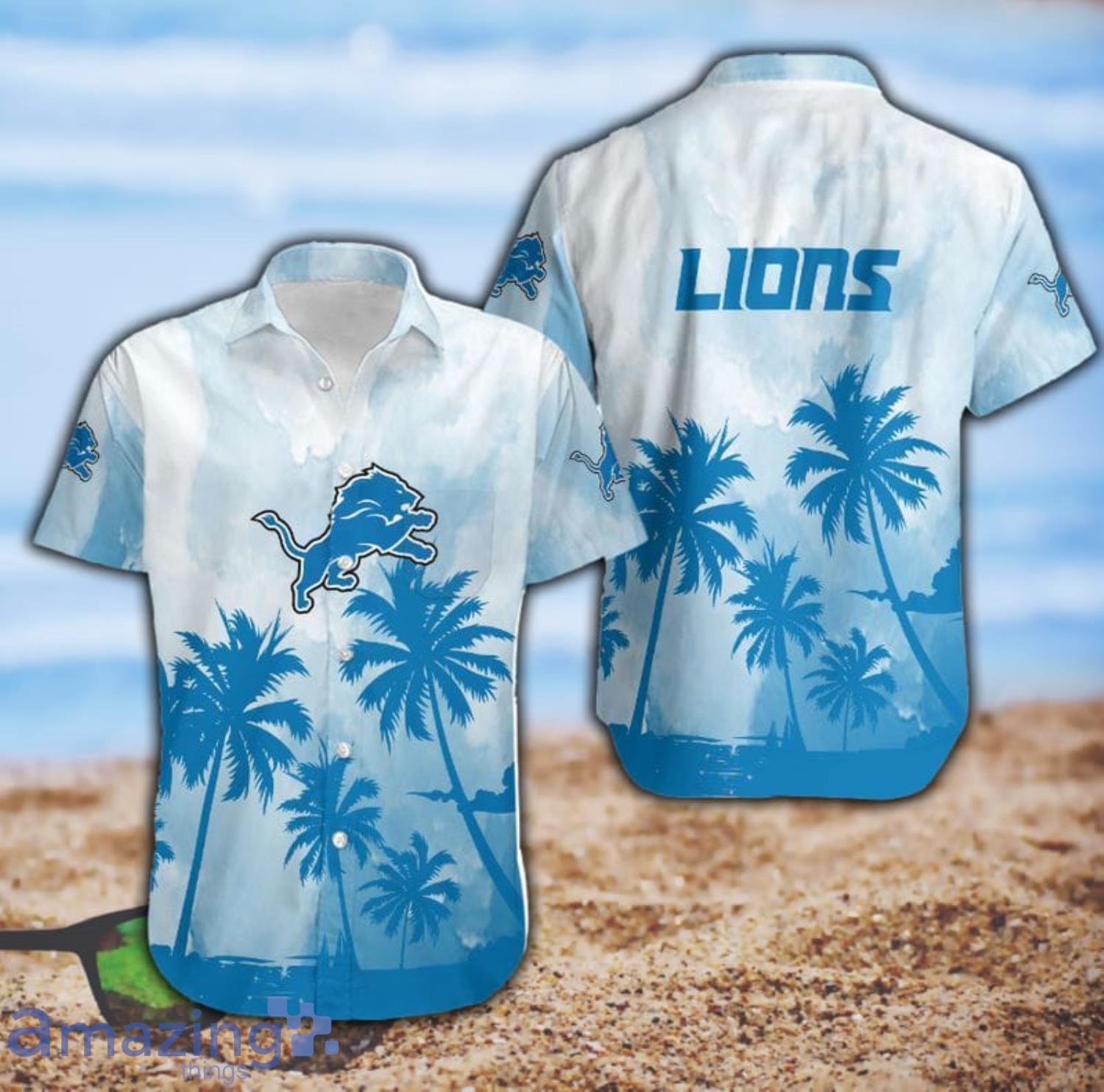 NEW Detroit Lions NFL Hawaiian Shirt And Short