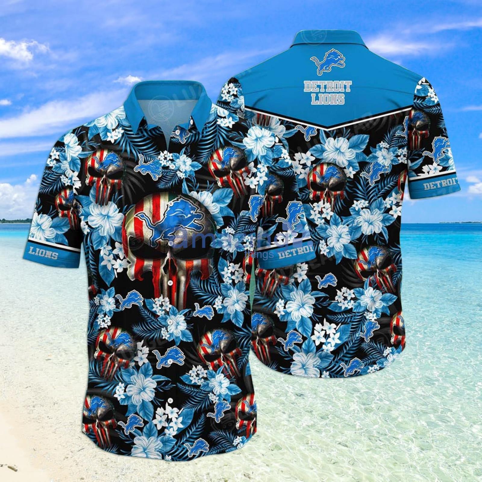 Detroit Lions Hawaiian Shirt Nfl Detroit Lions Tropical Hawaiian