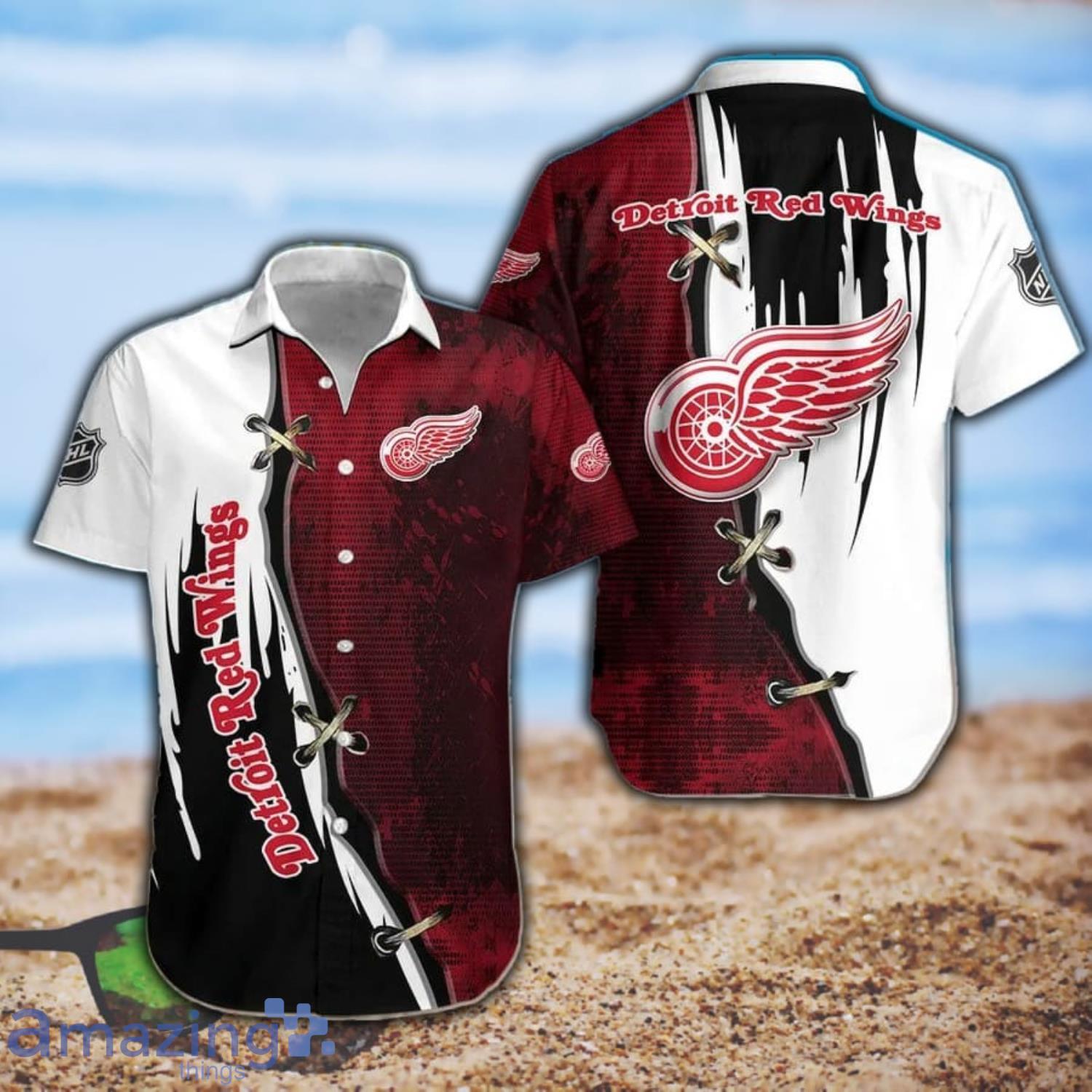 Detroit Red Wings Hawaiian Shhirt Gift For Fans Product Photo 1