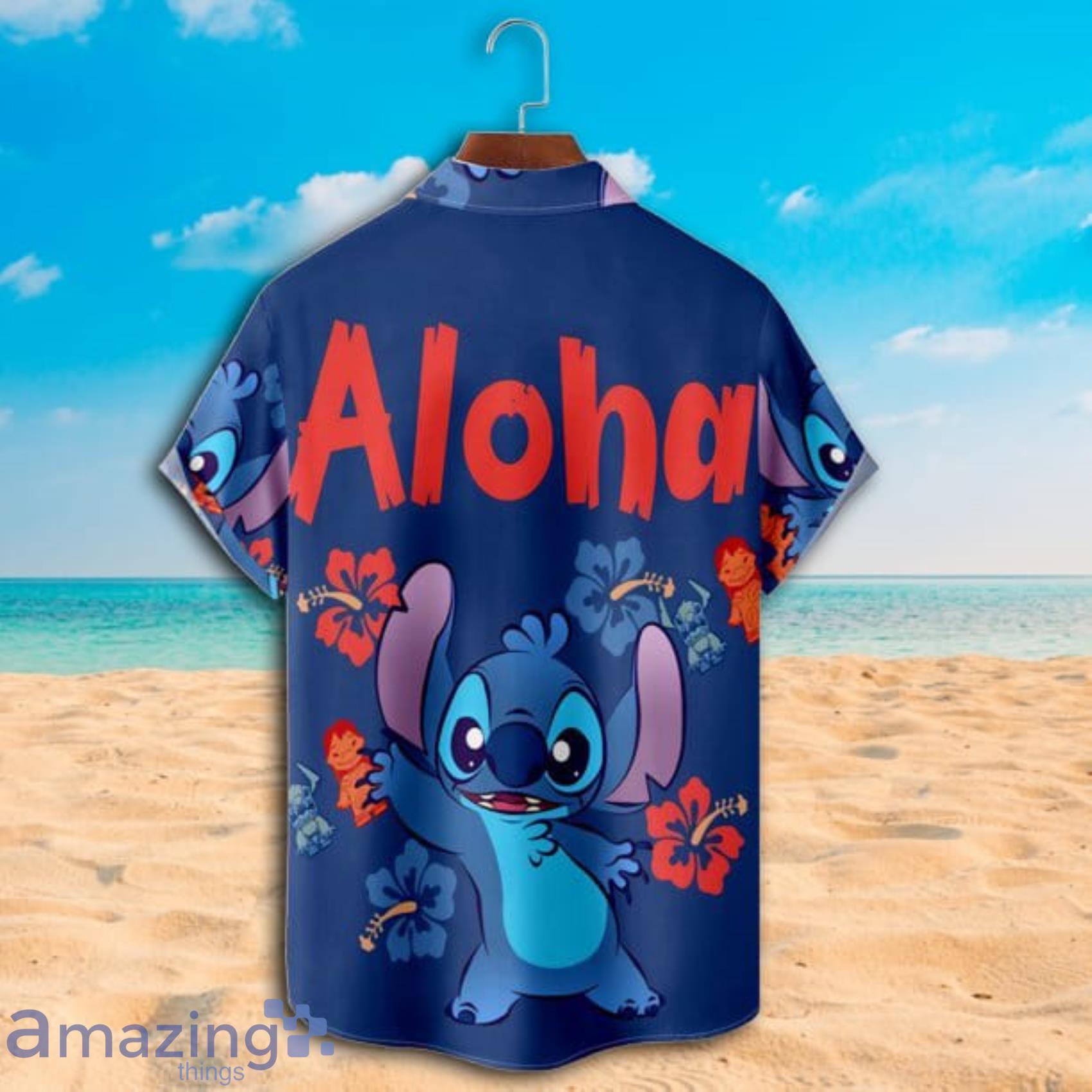 Disney Aloha Stitch Ohana Aloha Tropical Short Sleeve Hawaiian Shirt Product Photo 1 Disney Aloha Stitch Ohana Aloha Tropical Short Sleeve Hawaiian Shirt Product Photo 1