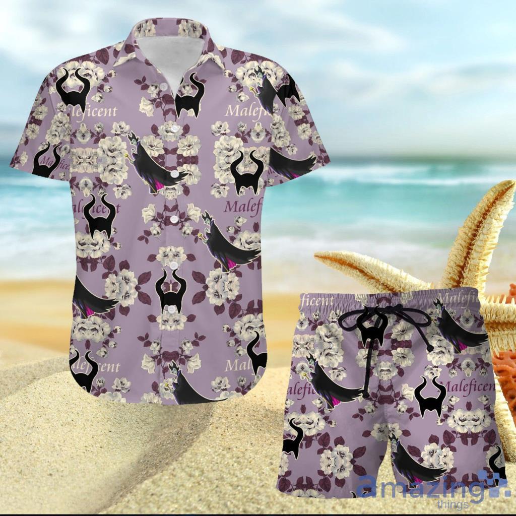 Disney Gift Maleficent US Hawaiian Shirt And Short - Disney Gift Maleficent US Hawaiian Shirt And Short