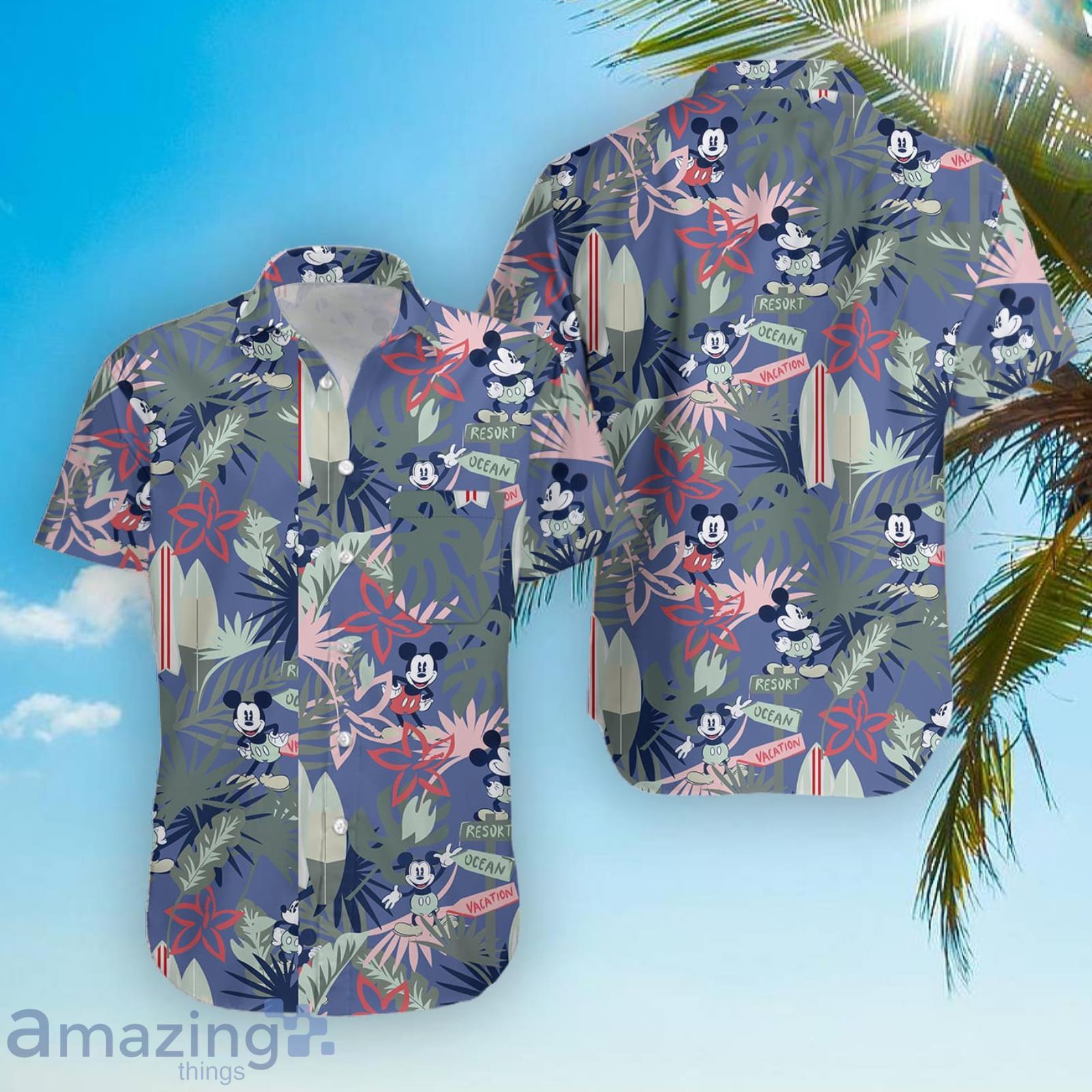 Disney Parks Button Down Aloha Hawaiian Shirt For Men And Women Product Photo 1