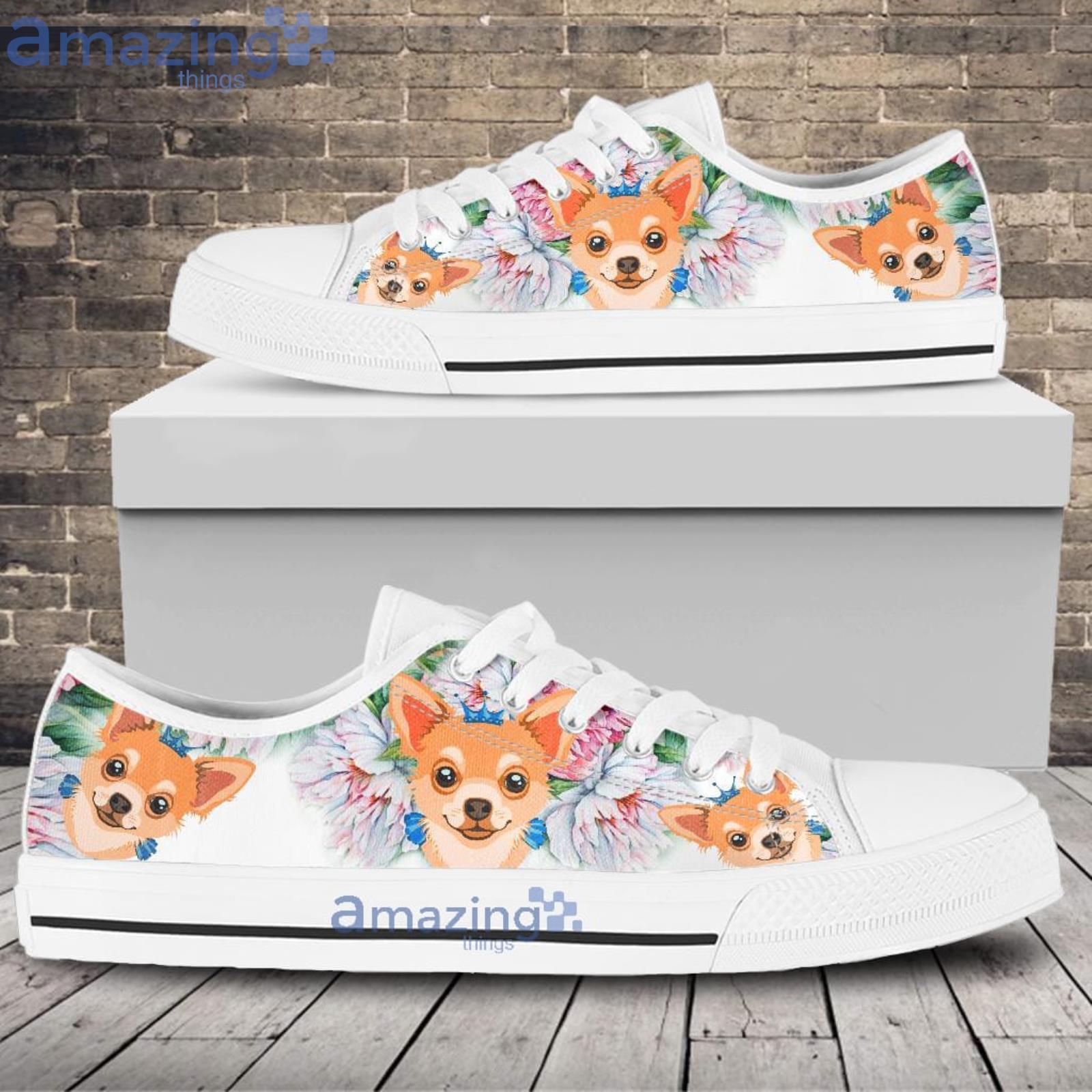 Dog Chihuahua Low Top Shoes Gift Dog Lovers Product Photo 1