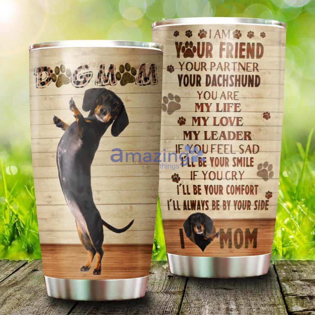 Dog Mom Dachshund Stainless Steel Tumbler - Dog Mom Dachshund Stainless Steel Tumbler