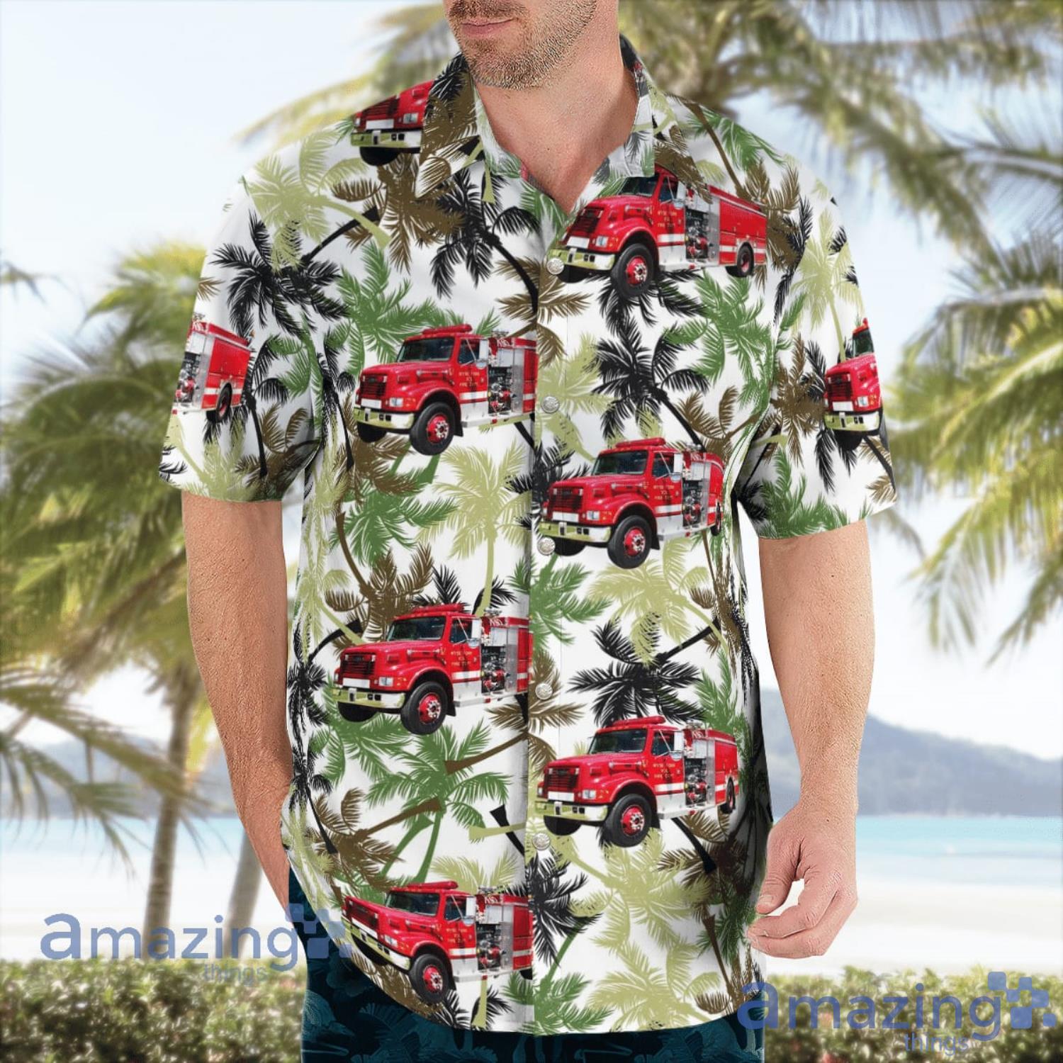 Dover North Carolina Wyse Fork Volunteer Fire Department Aloha Summer Gift Hawaiian Shirt image Dover North Carolina Wyse Fork Volunteer Fire Department Aloha Summer Gift Hawaiian Shirt Product Photo 3