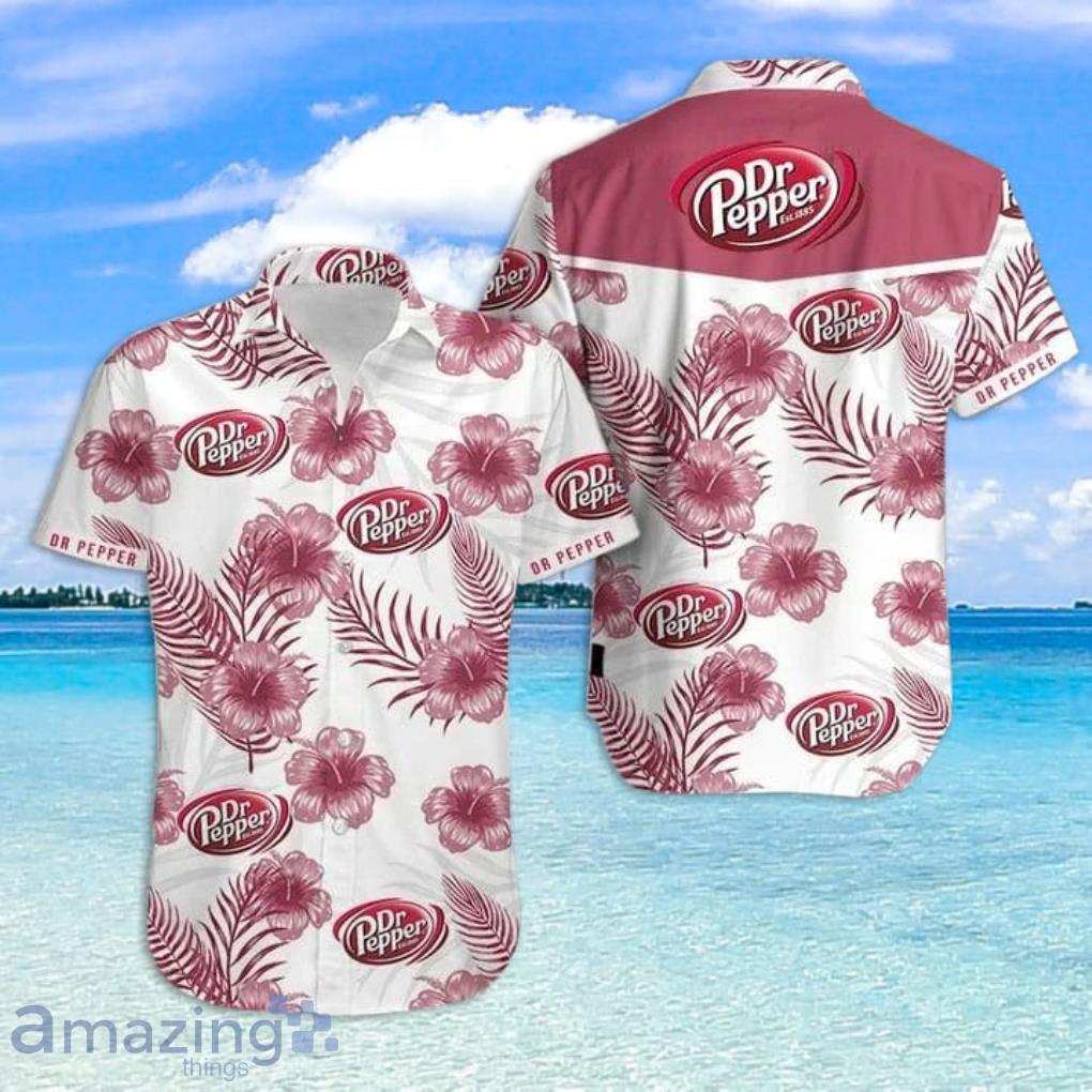 Dr Pepper Flower Tropical Aloha Hawaiian Shirt Product Photo 1