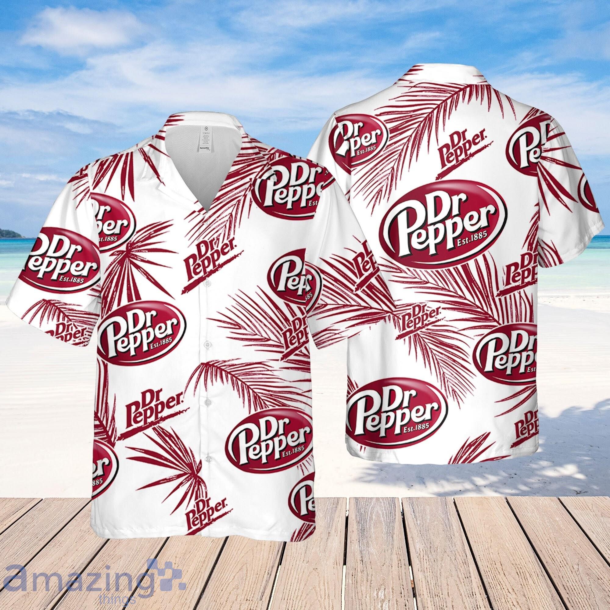 Dr.Pepper Hawaiian Palm Leaves Hawaiian Shirt For Men And Women Product Photo 1