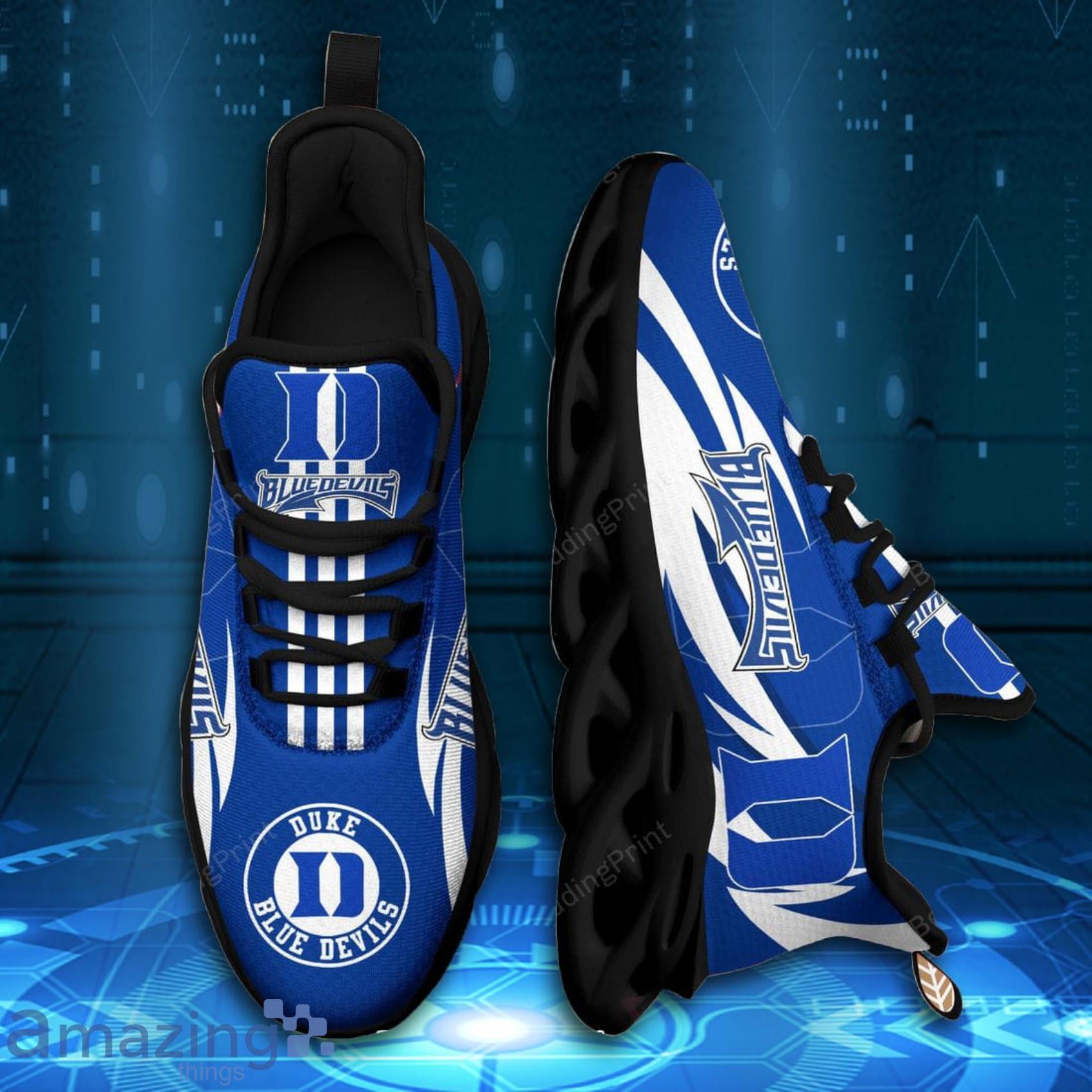 Duke Blue Devils NCAA Blue White Max Soul Shoes Sport Shoes For Fans Product Photo 1 Duke Blue Devils NCAA Blue White Max Soul Shoes Sport Shoes For Fans Product Photo 1