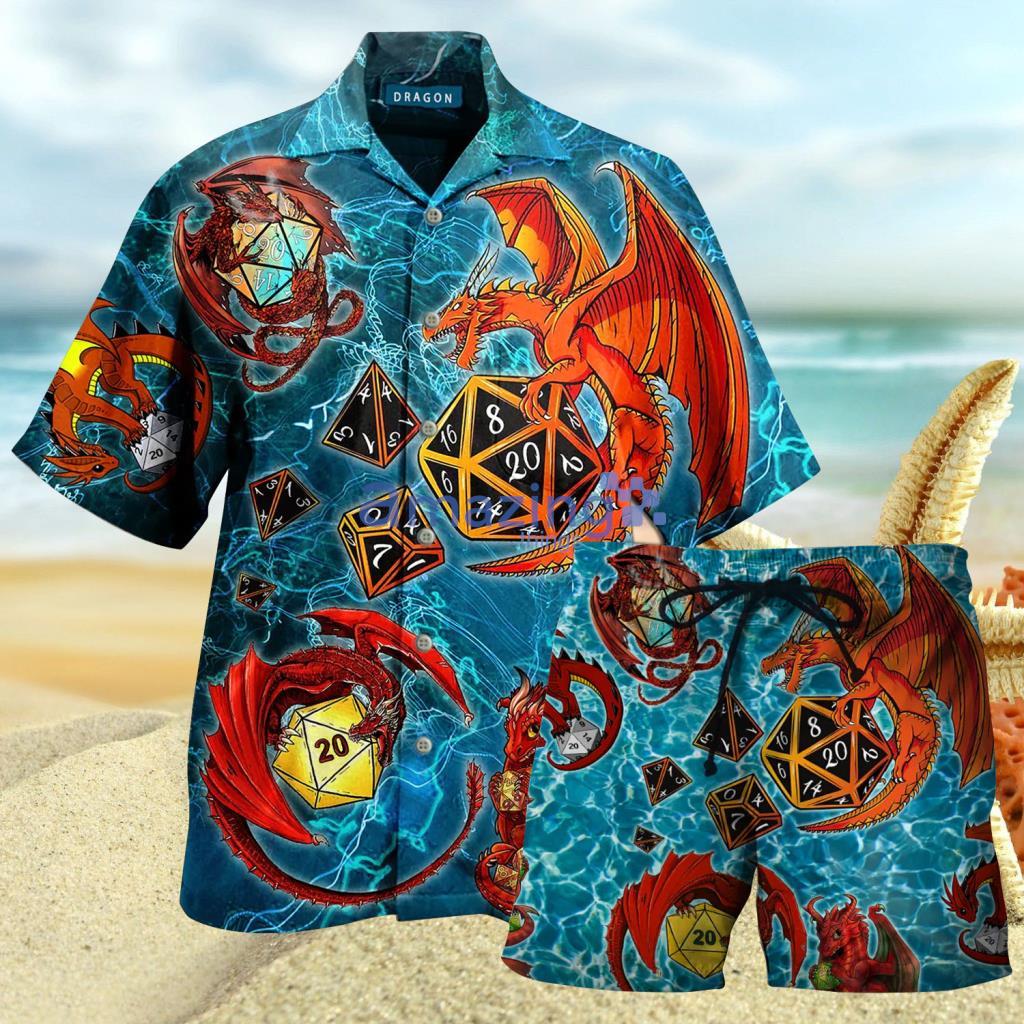Dungeon Dragon Hawaiian Shirt And Short - Dungeon Dragon Hawaiian Shirt And Short
