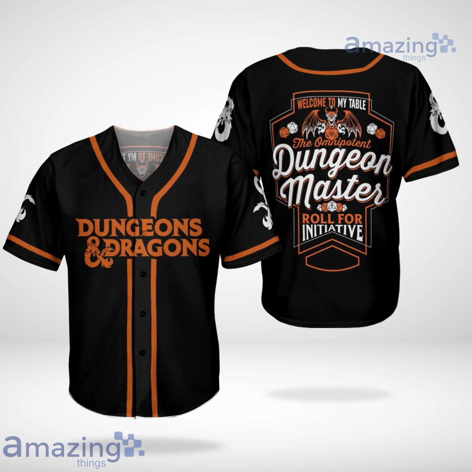 Dungeons and Dragons Master Baseball Jersey Shirt Product Photo 1